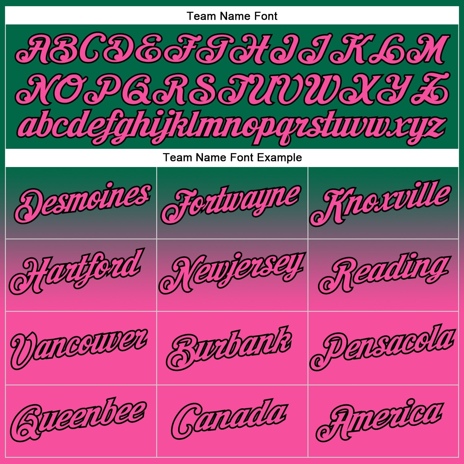 Custom Stitched Kelly Green Pink-Black Fade Fashion Sports Pullover Sweatshirt Hoodie view 3