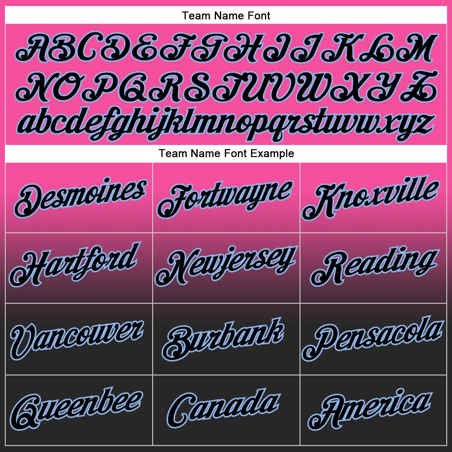 Custom Stitched Pink Black-Light Blue Fade Fashion Sports Pullover Sweatshirt Hoodie view 3