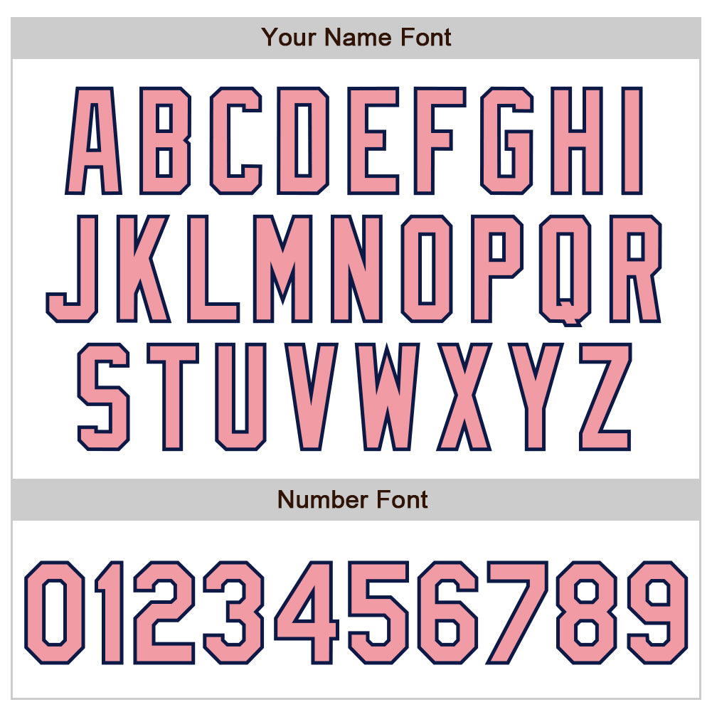 Custom White Pinstripe Medium Pink-Navy Authentic Fade Fashion Baseball Jersey view 6