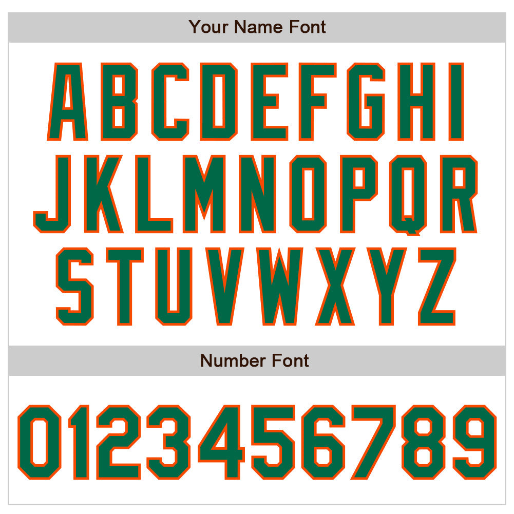 Custom White Pinstripe Kelly Green-Orange Authentic Fade Fashion Baseball Jersey view 6