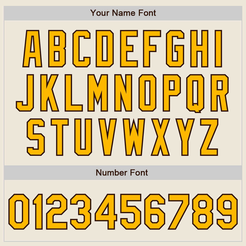 Custom Cream Pinstripe Gold-Brown Authentic Fade Fashion Baseball Jersey view 6