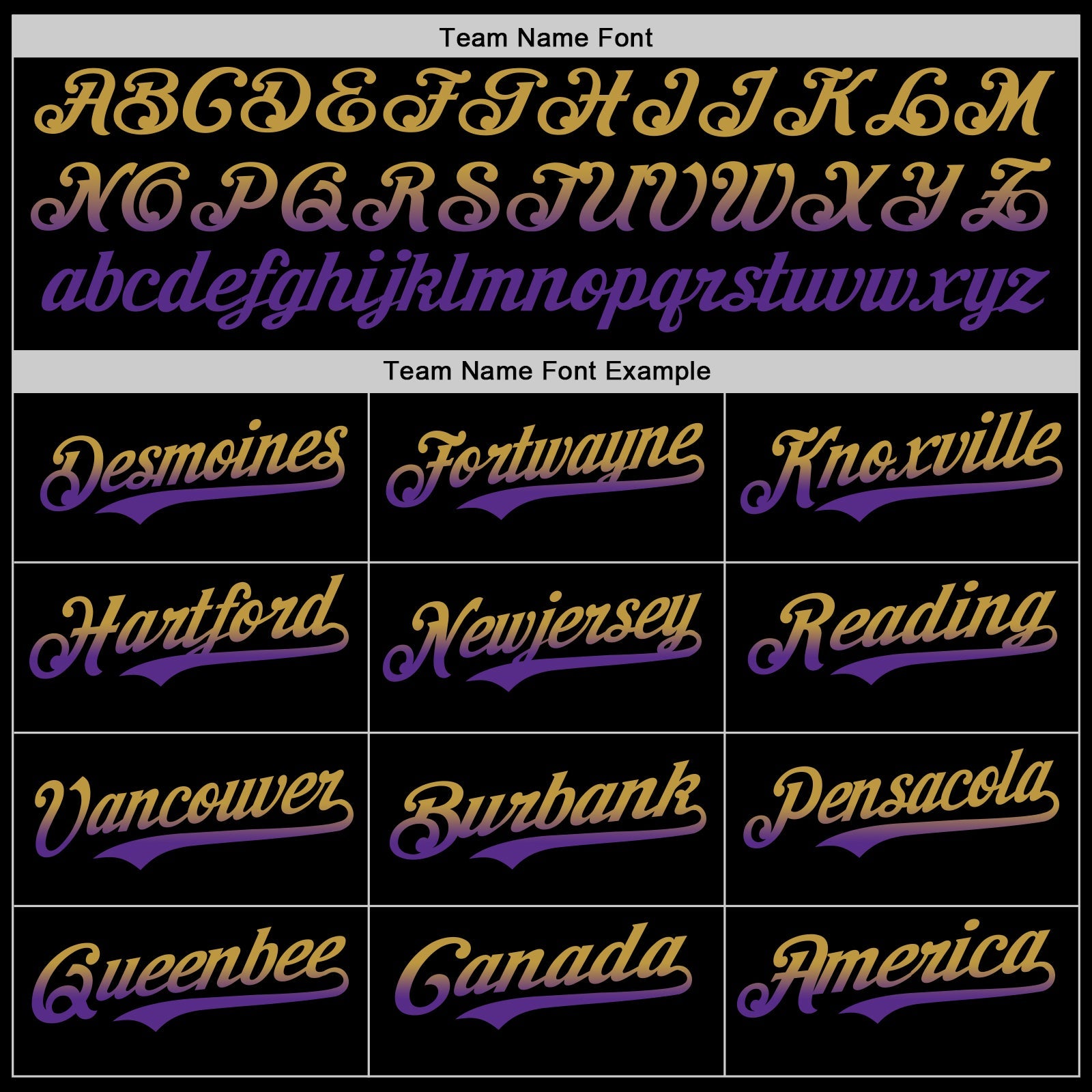 Custom Black Old Gold-Purple Authentic Fade Fashion Baseball Jersey view 4