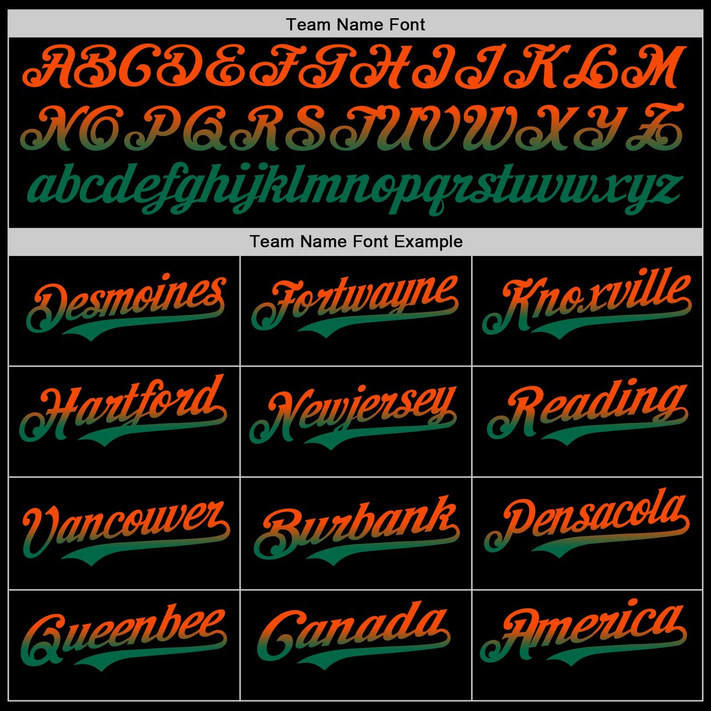 Custom Black Orange-Kelly Green Authentic Fade Fashion Baseball Jersey view 4