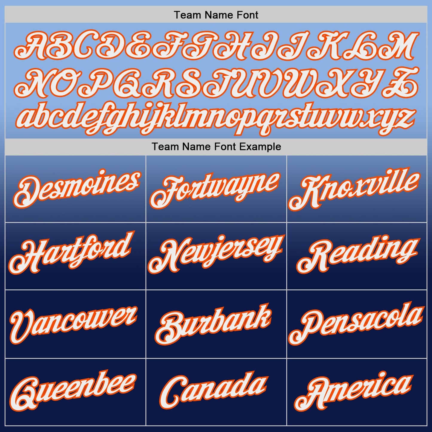 Custom Light Blue Orange-Navy Fade Fashion Performance T-Shirt view 4