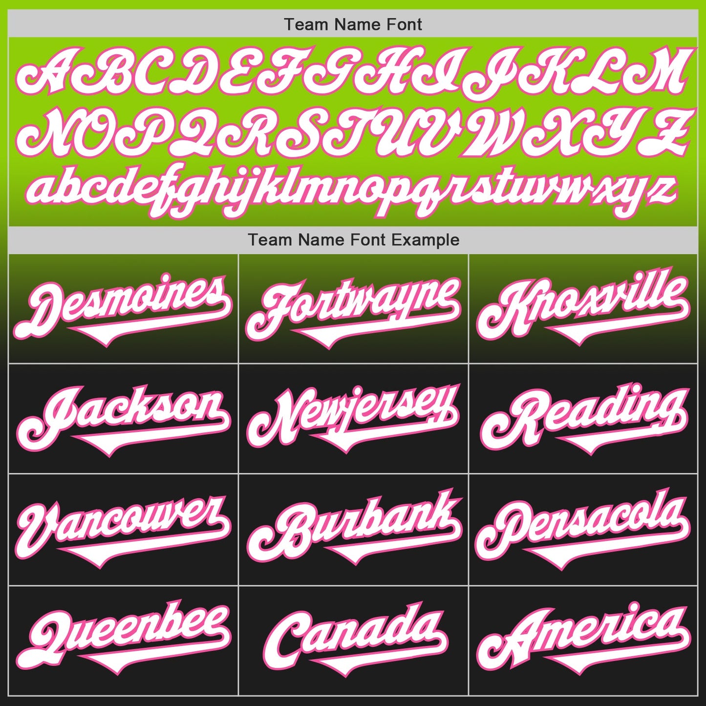Custom Neon Green Black-Pink Authentic Fade Fashion Baseball Jersey view 4
