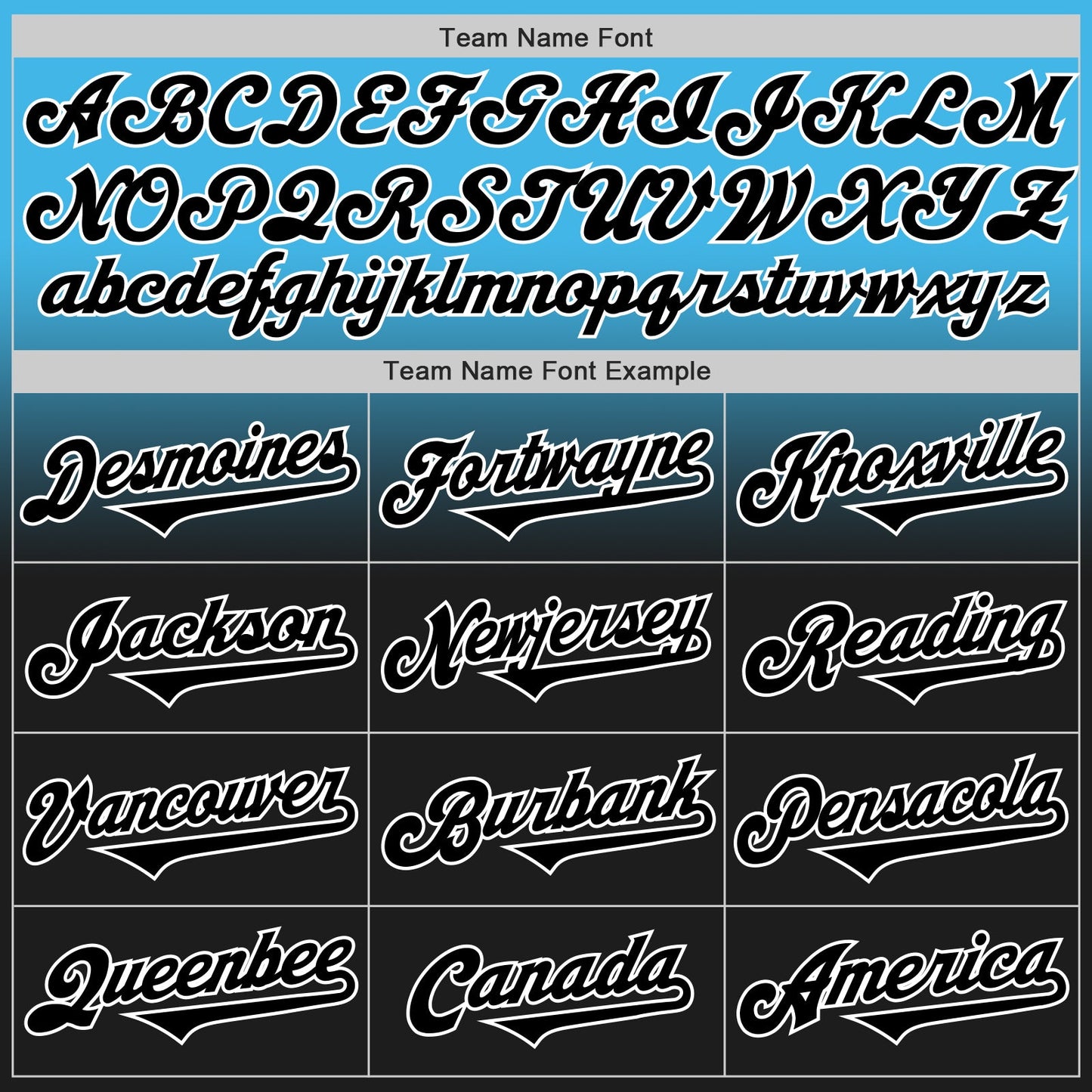 Custom Sky Blue Black-White Authentic Fade Fashion Baseball Jersey view 4