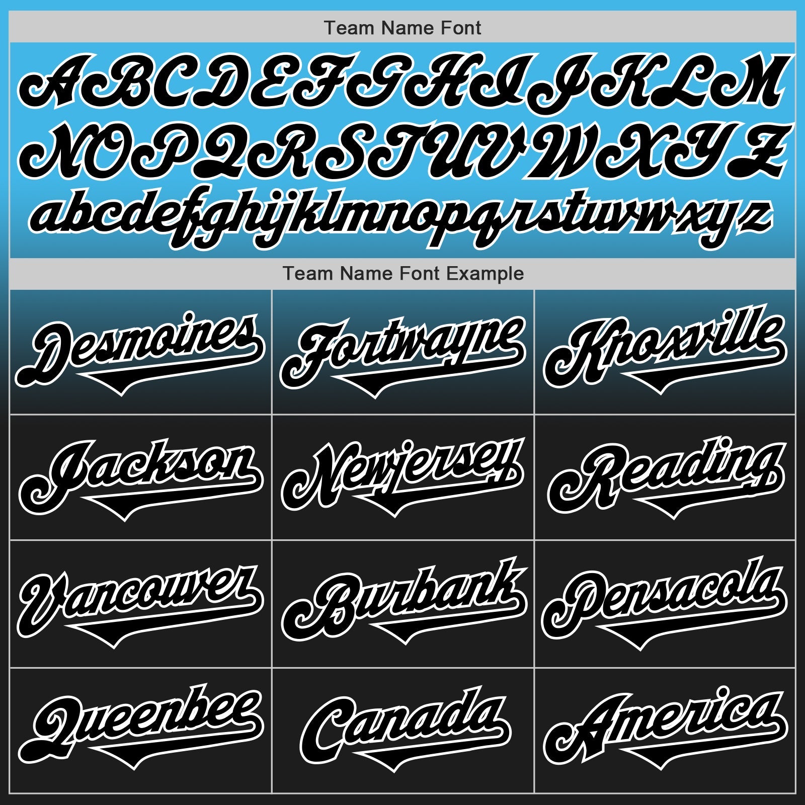 Custom Sky Blue Black-White Authentic Fade Fashion Baseball Jersey view 4