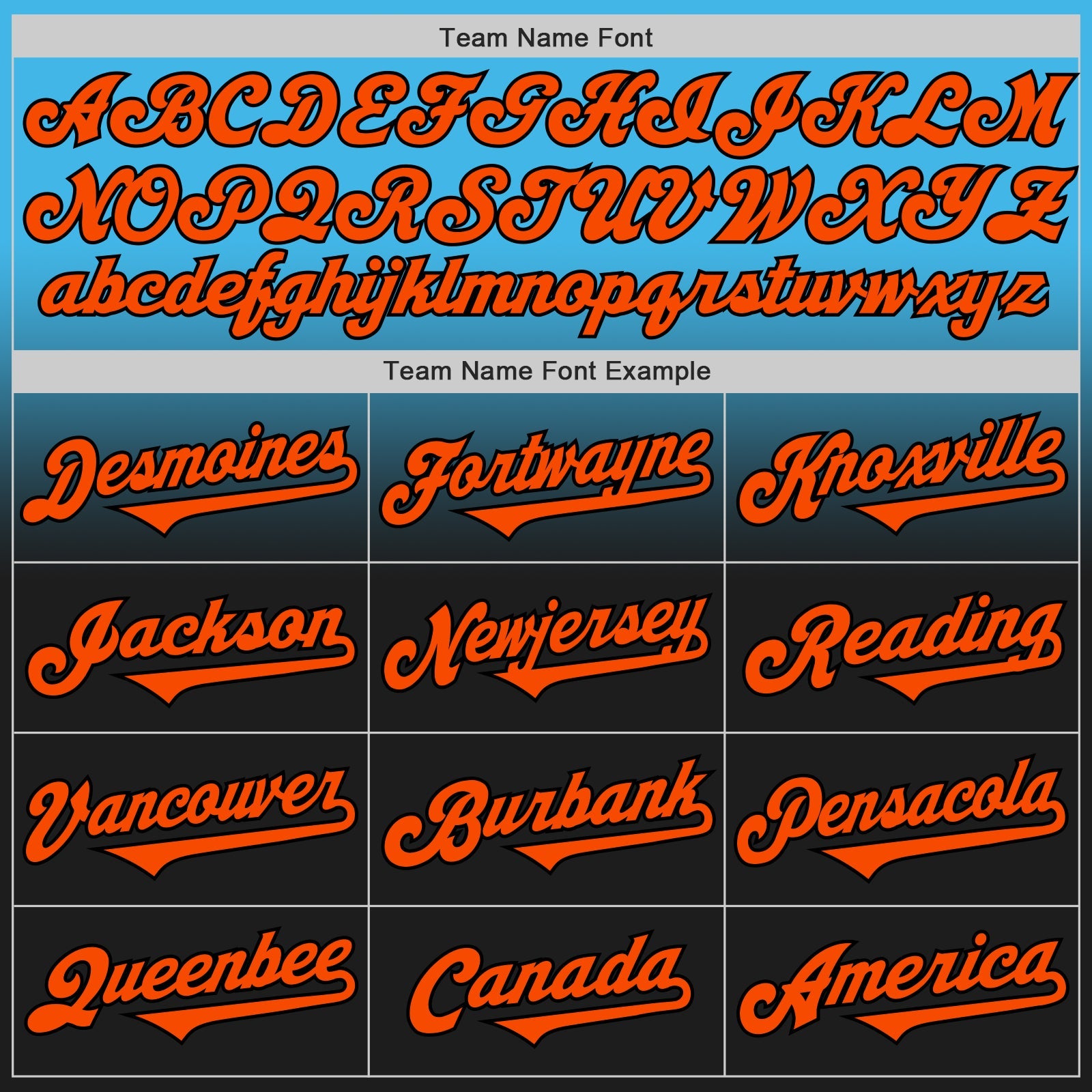 Custom Sky Blue Orange-Black Authentic Fade Fashion Baseball Jersey view 4