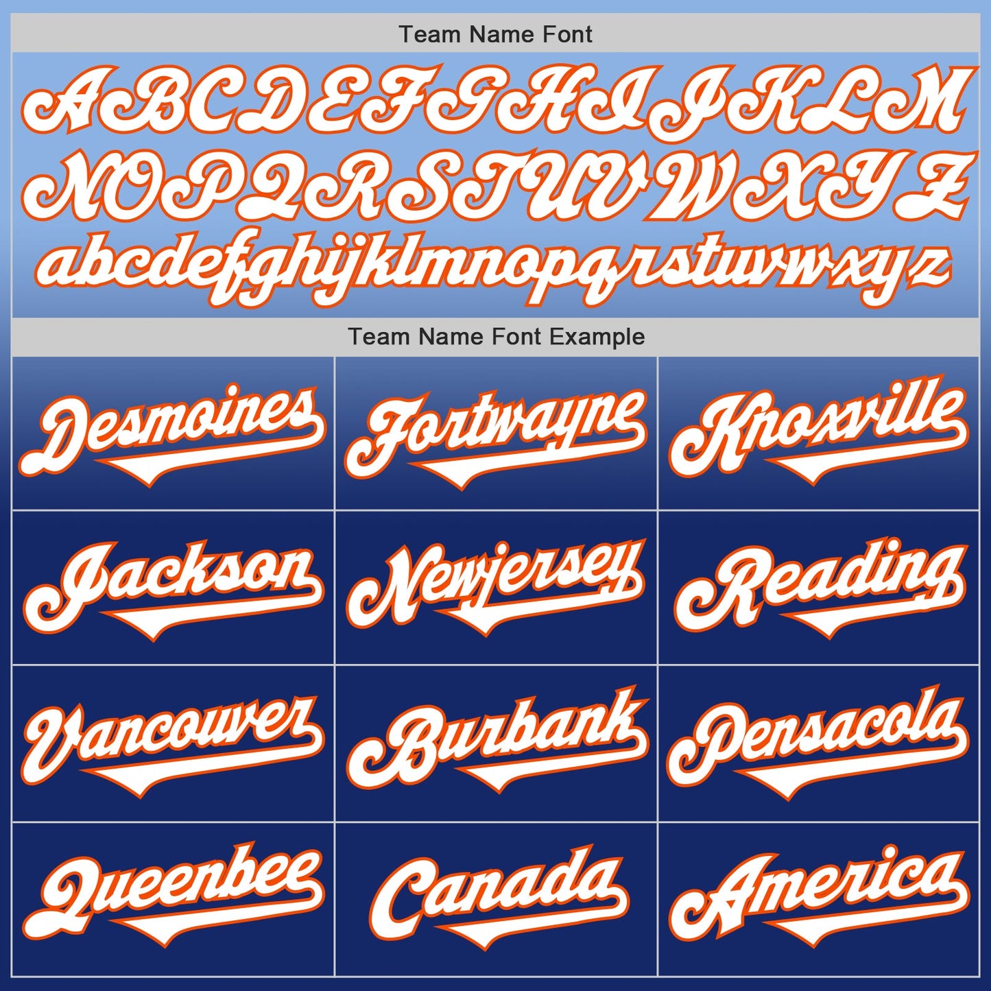 Custom Light Blue White Royal-Orange Authentic Fade Fashion Baseball Jersey view 4