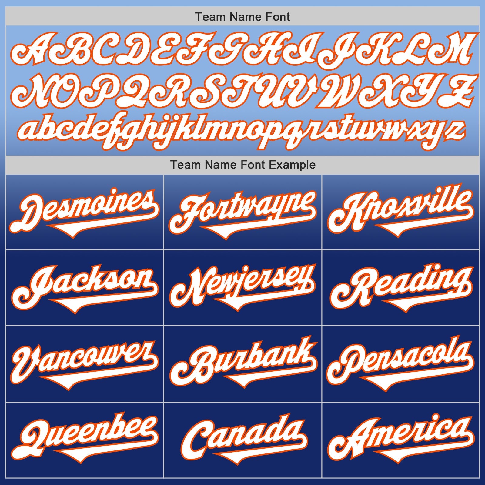 Custom Light Blue White Royal-Orange Authentic Fade Fashion Baseball Jersey view 4
