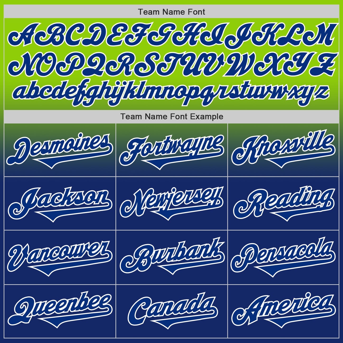 Custom Neon Green Royal-White Authentic Fade Fashion Baseball Jersey view 4