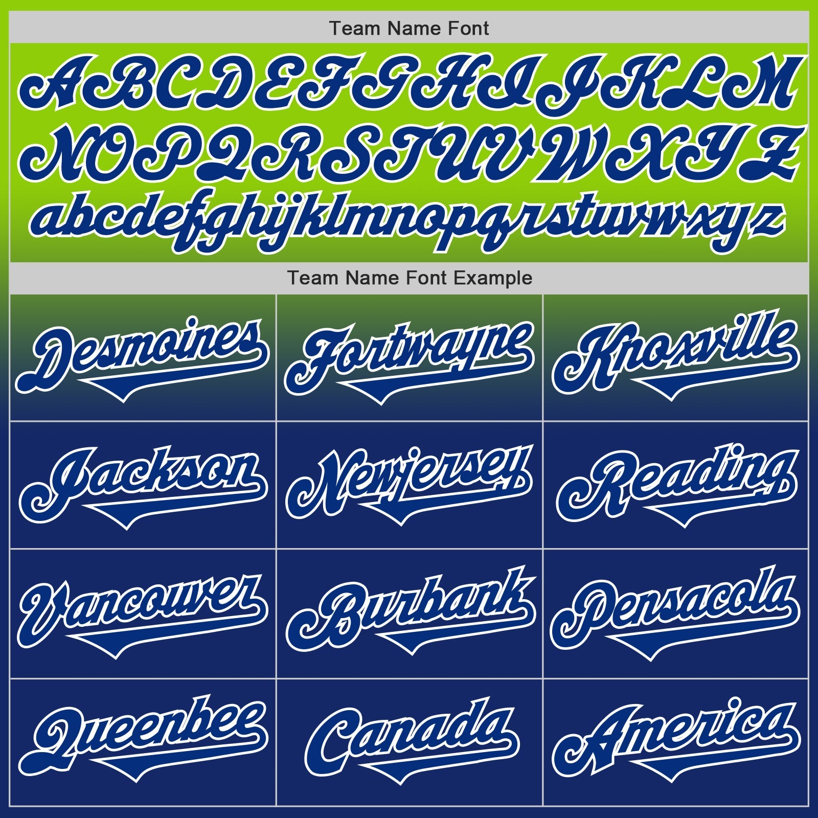 Custom Neon Green Royal-White Authentic Fade Fashion Baseball Jersey view 4