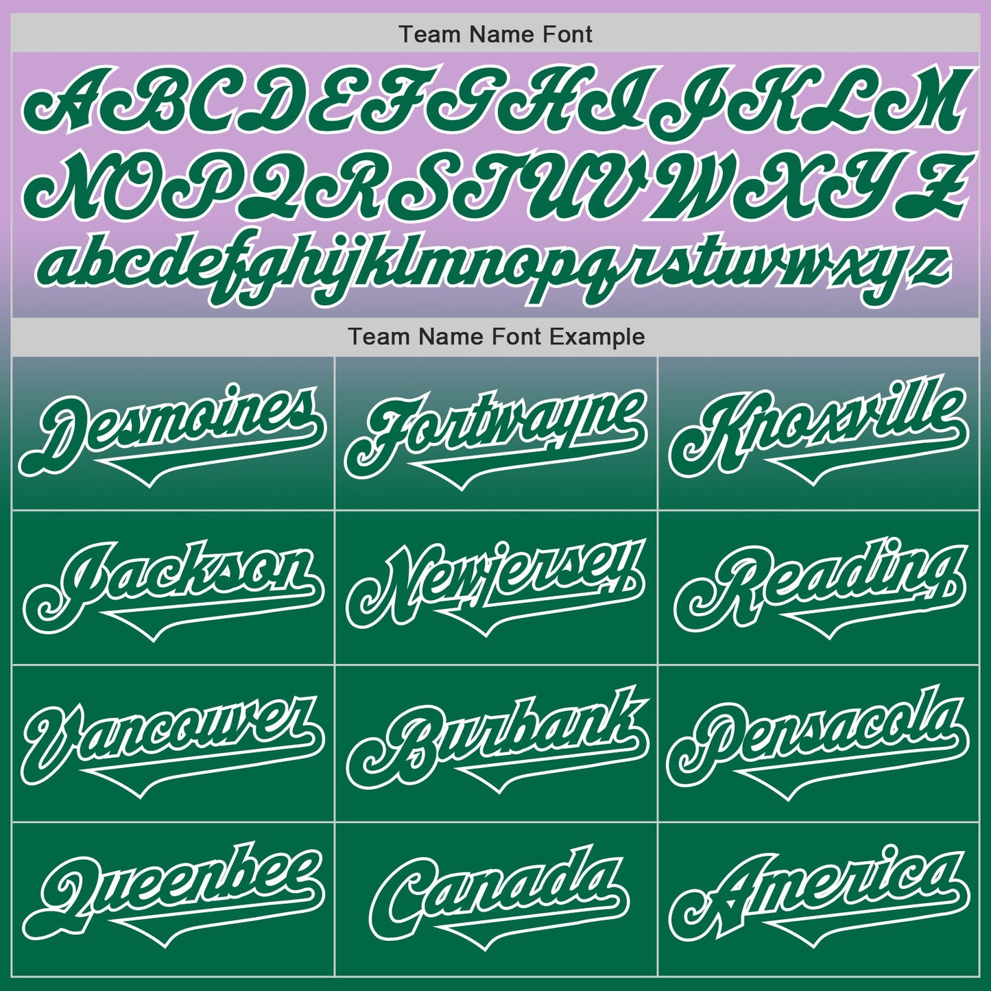 Custom Light Purple Kelly Green-White Authentic Fade Fashion Baseball Jersey view 4