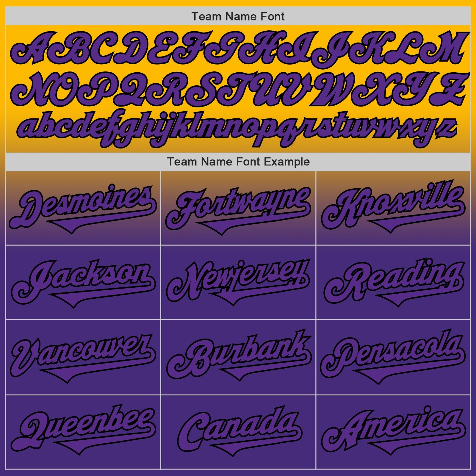 Custom Gold Purple-Black Authentic Fade Fashion Baseball Jersey view 4