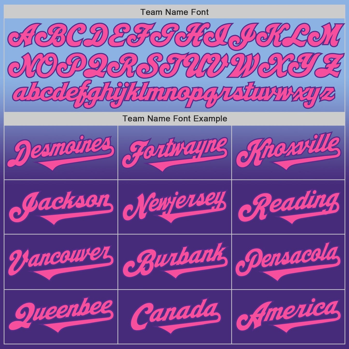 Custom Light Blue Pink-Purple Authentic Fade Fashion Baseball Jersey view 4