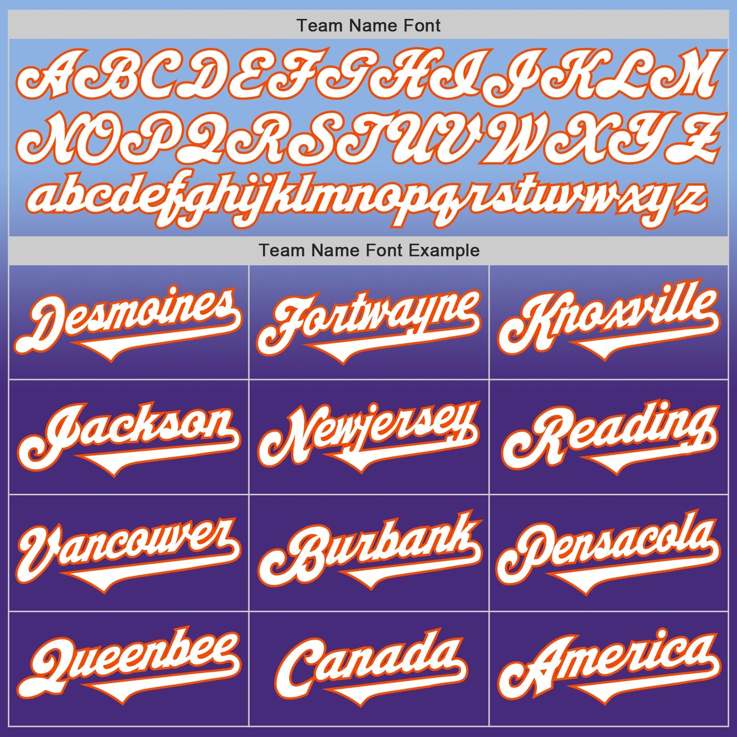 Custom Light Blue White Purple-Orange Authentic Fade Fashion Baseball Jersey view 4