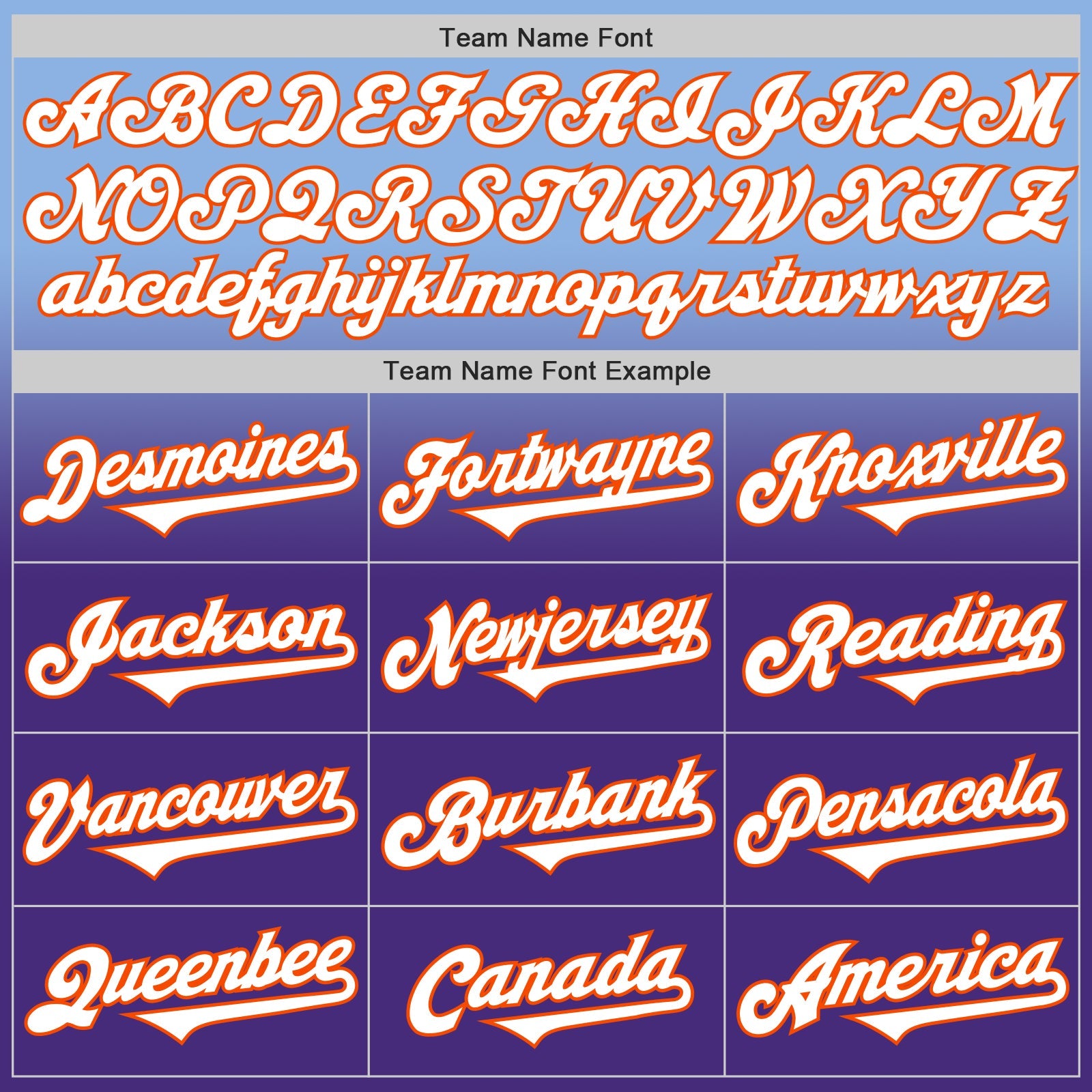 Custom Light Blue White Purple-Orange Authentic Fade Fashion Baseball Jersey view 4