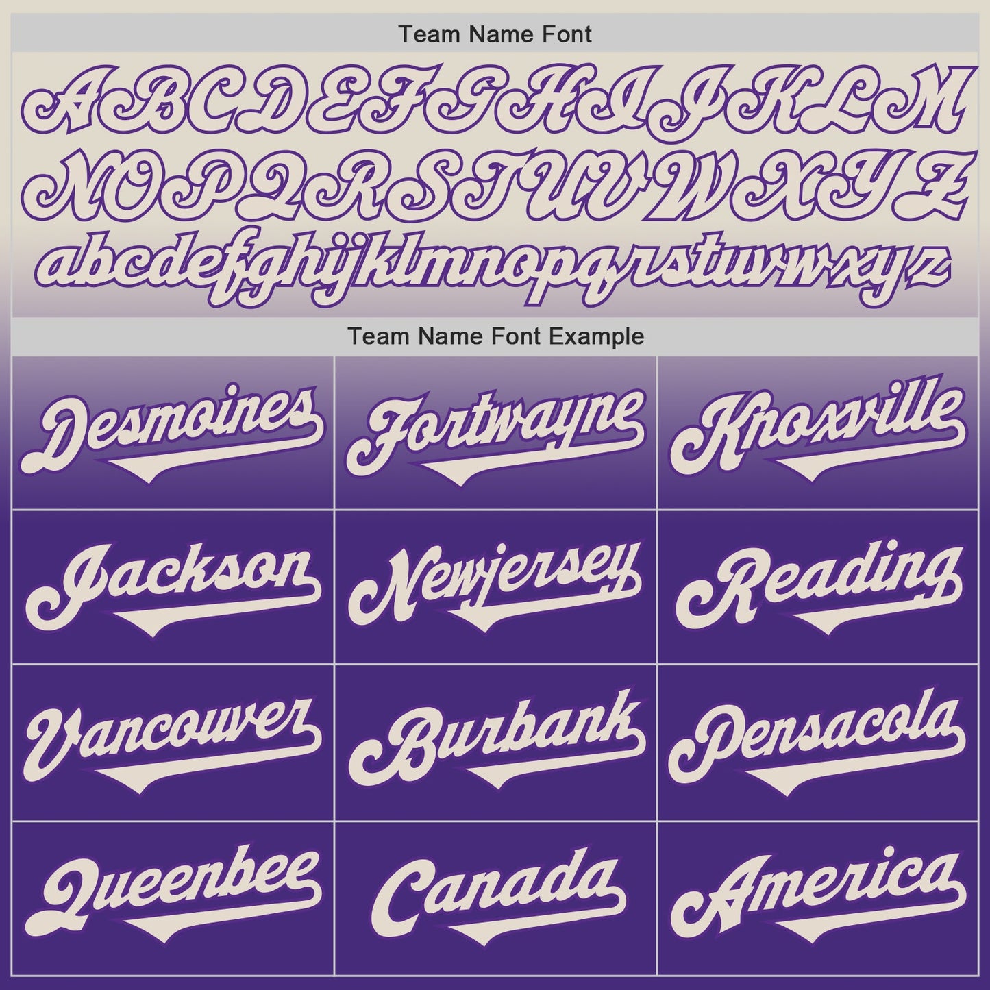 Custom Cream Purple Authentic Fade Fashion Baseball Jersey view 4
