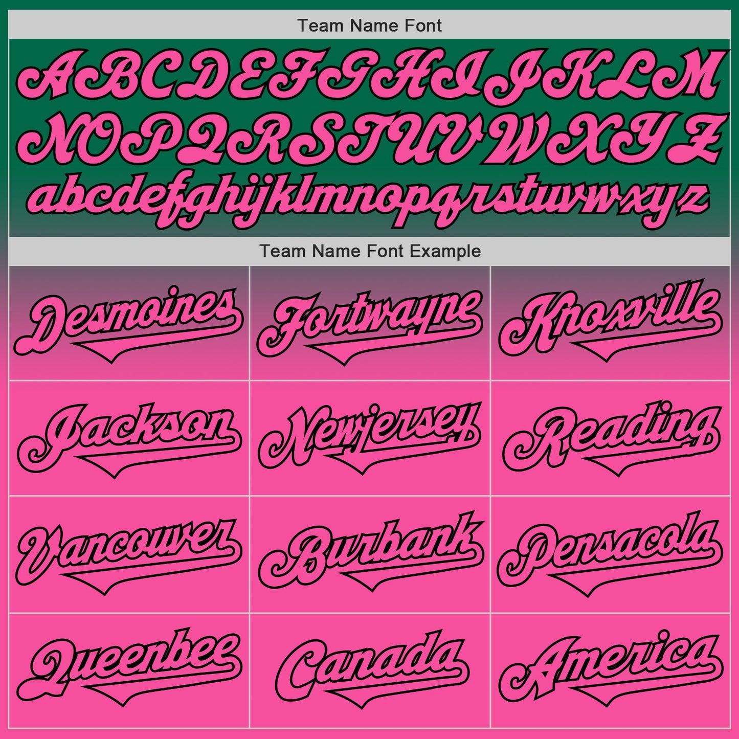 Custom Kelly Green Pink-Black Authentic Fade Fashion Baseball Jersey view 4