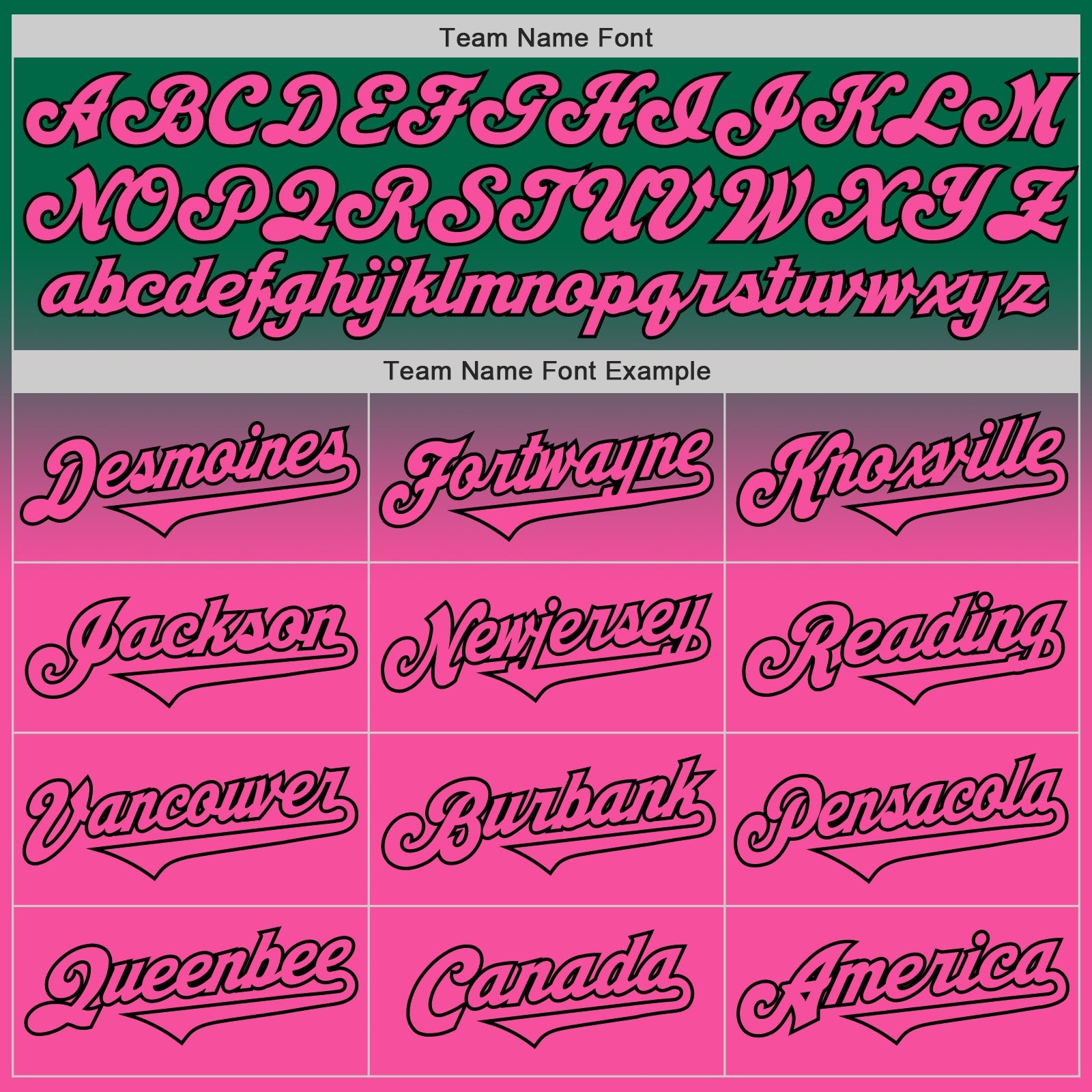 Custom Kelly Green Pink-Black Authentic Fade Fashion Baseball Jersey view 4