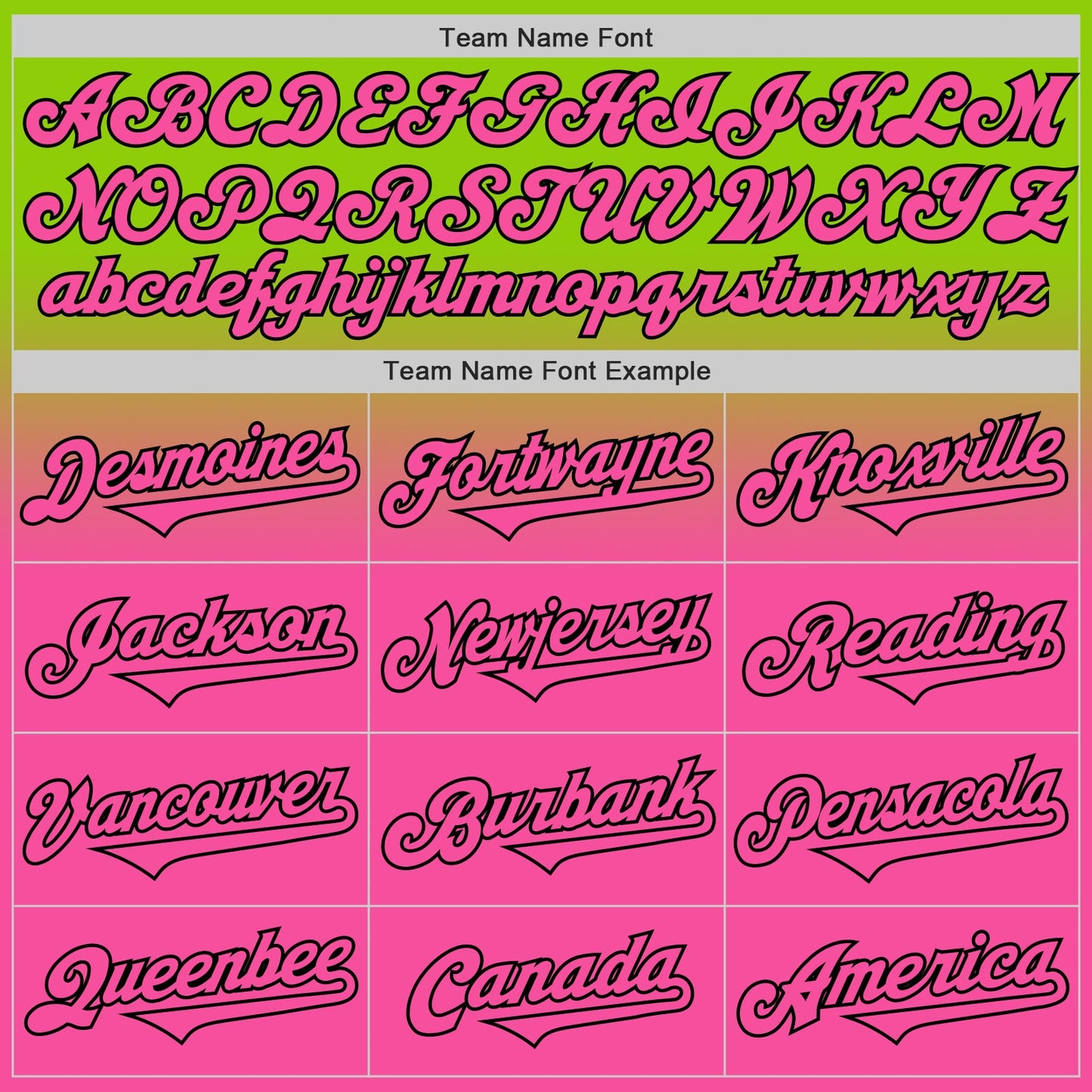 Custom Neon Green Pink-Black Authentic Fade Fashion Baseball Jersey view 4
