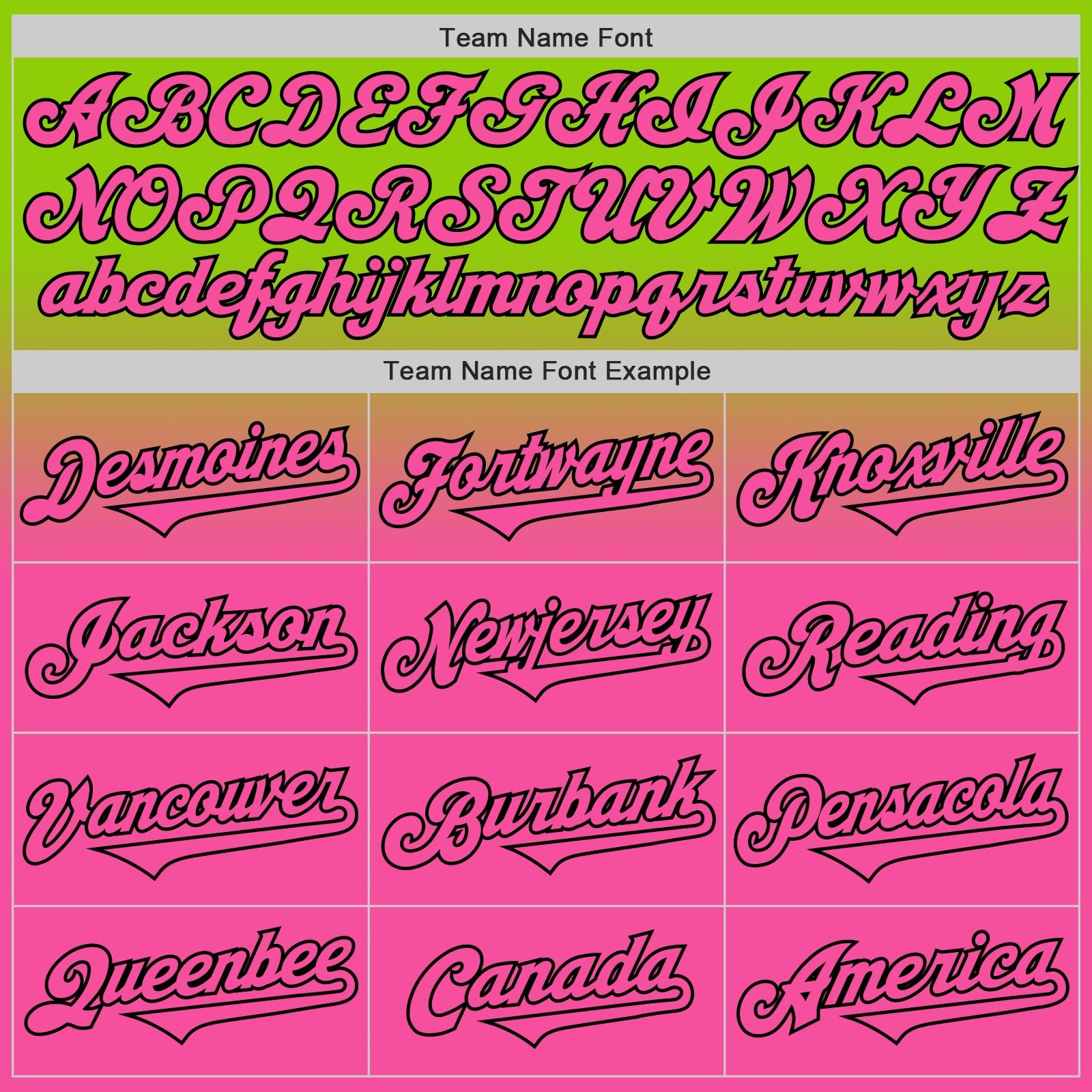 Custom Neon Green Pink-Black Authentic Fade Fashion Baseball Jersey view 4