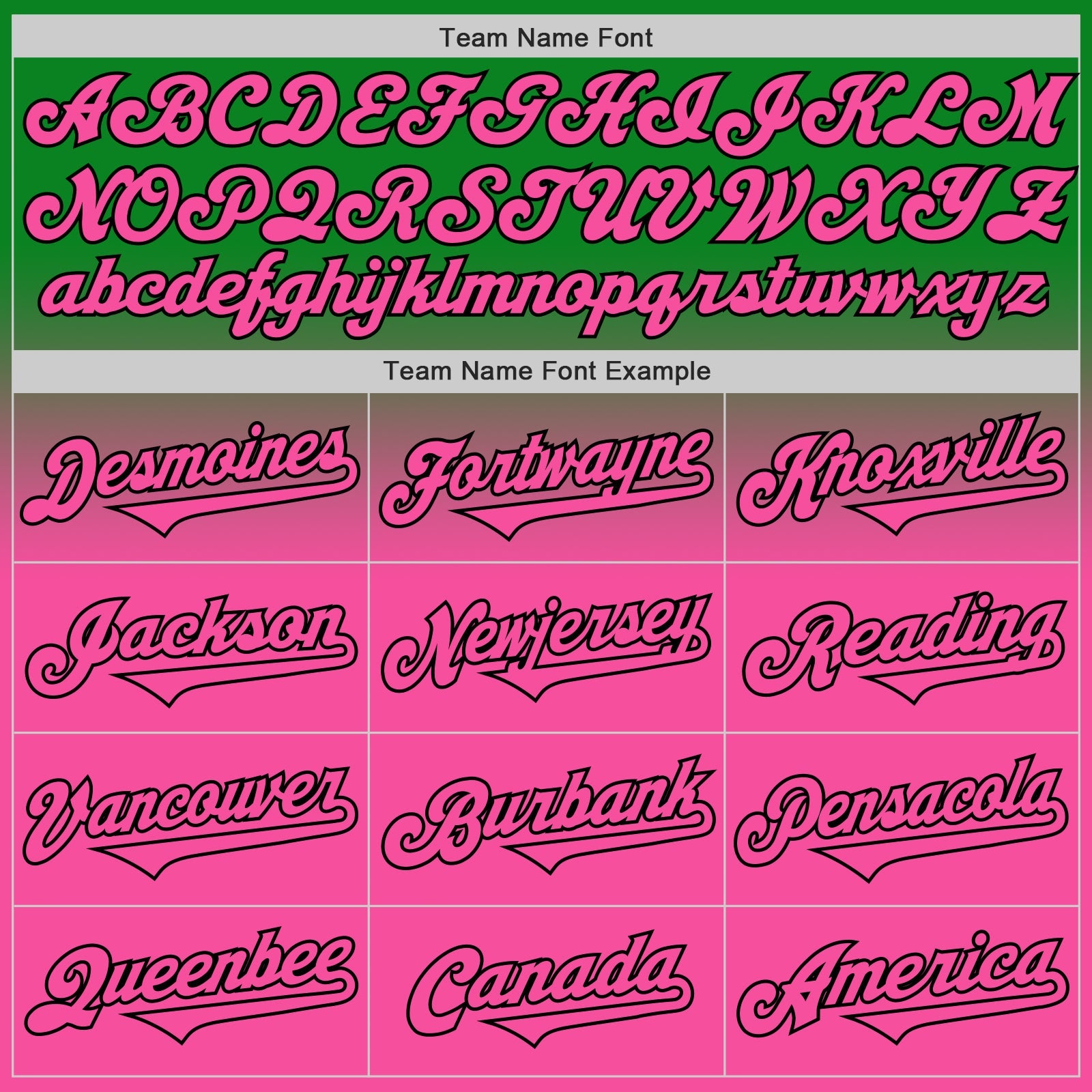 Custom Grass Green Pink-Black Authentic Fade Fashion Baseball Jersey view 4