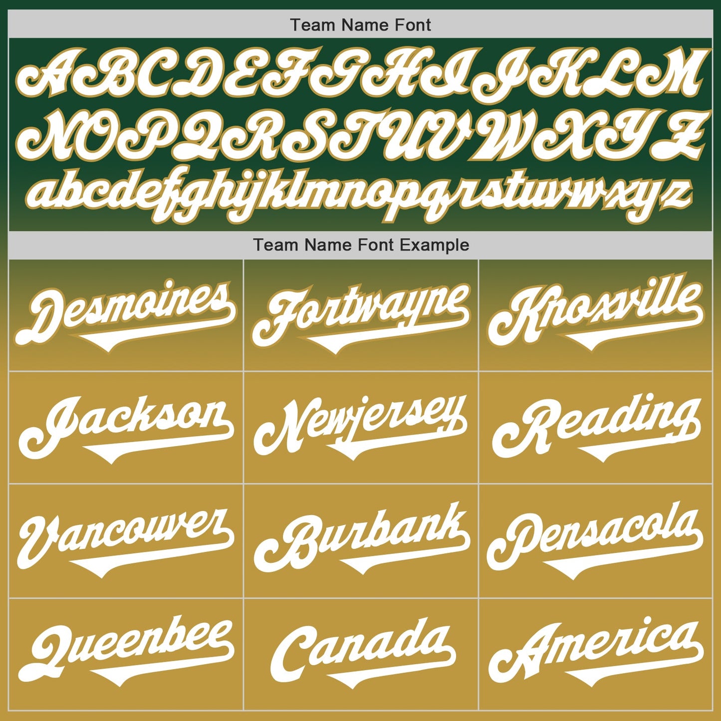 Custom Green White-Old Gold Authentic Fade Fashion Baseball Jersey view 4
