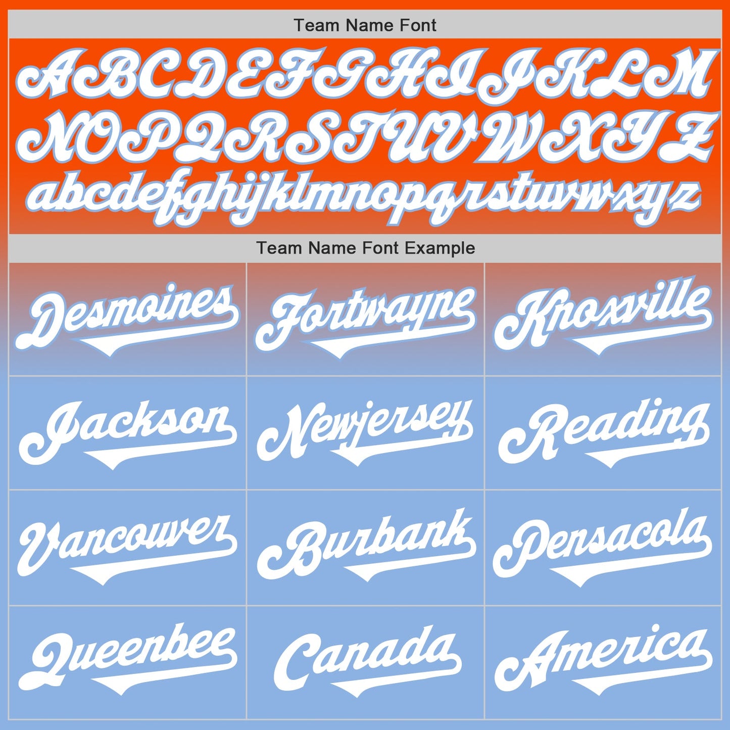 Custom Orange White-Light Blue Authentic Fade Fashion Baseball Jersey view 4