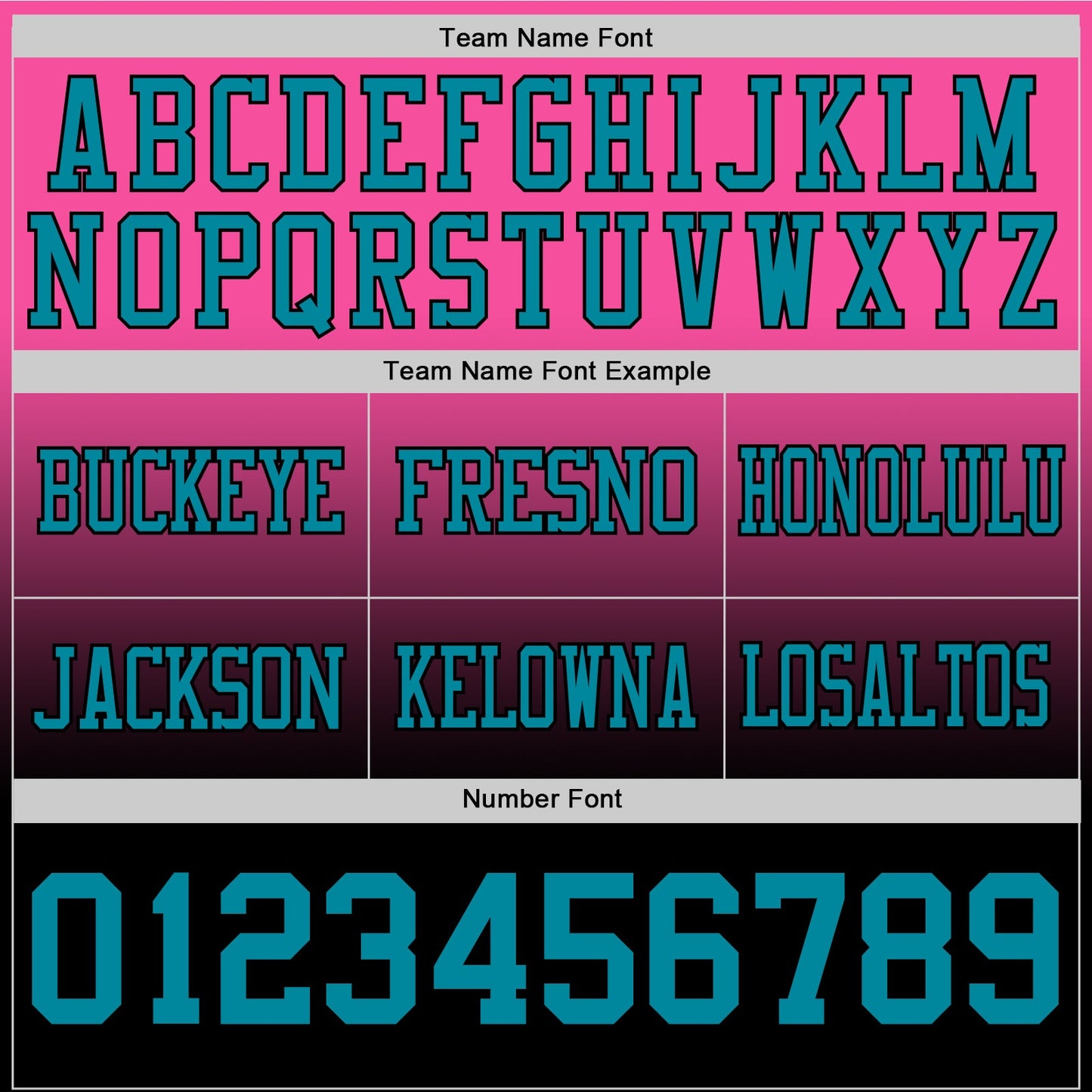 Custom Pink Teal-Black Authentic Fade Fashion Football Jersey view 3