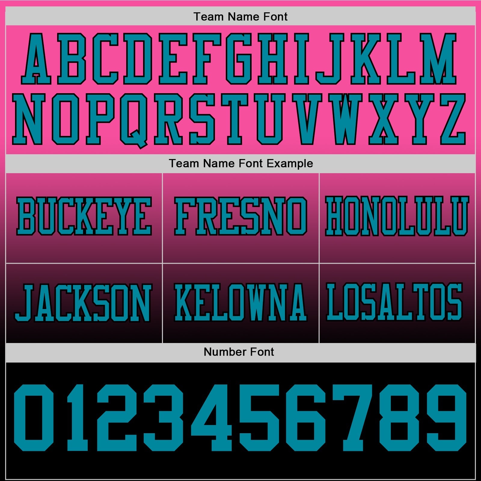 Custom Pink Teal-Black Authentic Fade Fashion Football Jersey view 3