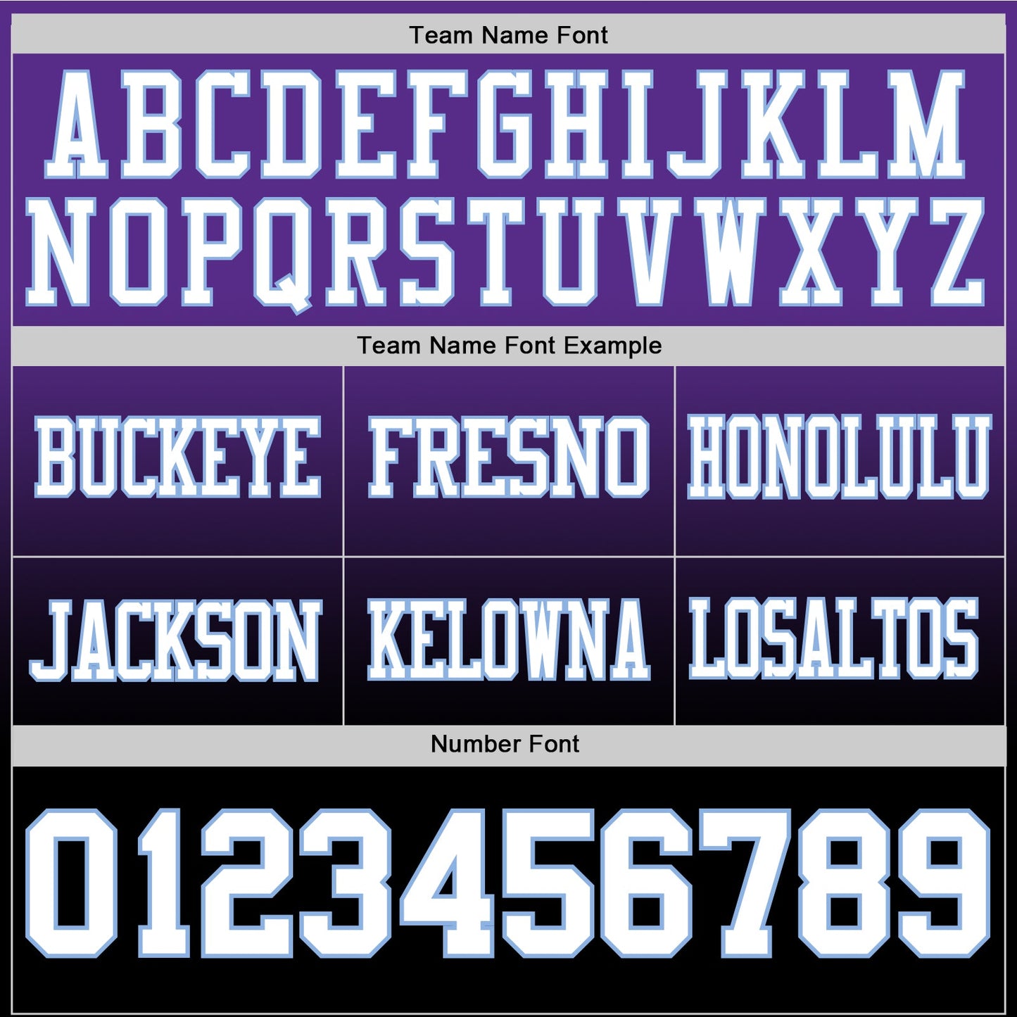 Custom Purple White Black-Light Blue Authentic Fade Fashion Football Jersey view 3