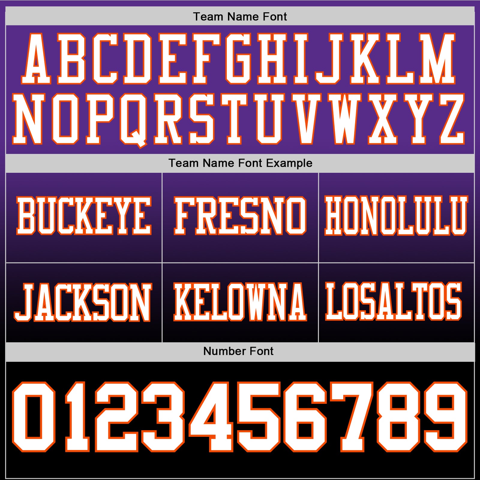 Custom Purple White Black-Orange Authentic Fade Fashion Football Jersey view 3