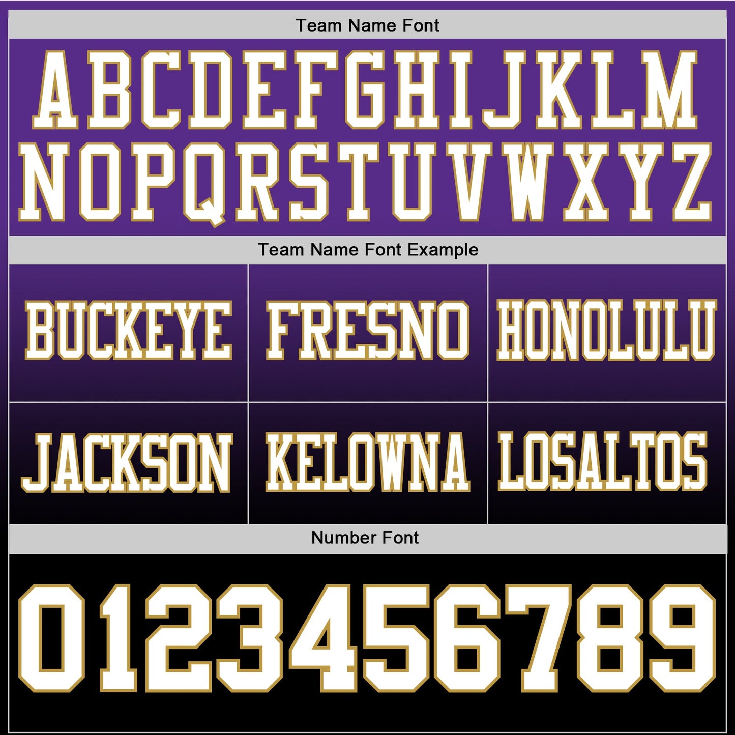 Custom Purple White Black-Old Gold Authentic Fade Fashion Football Jersey view 3