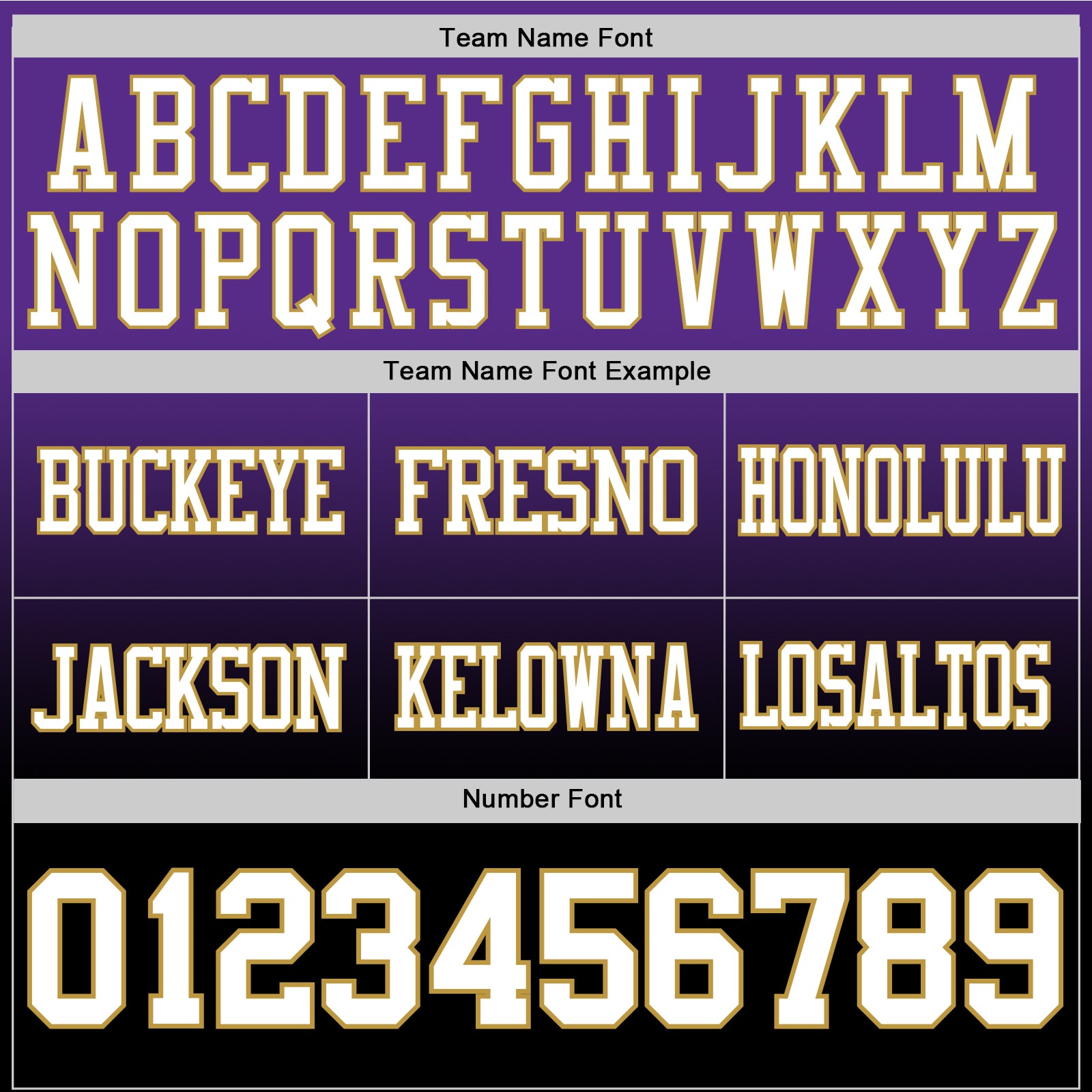 Custom Purple White Black-Old Gold Authentic Fade Fashion Football Jersey view 3