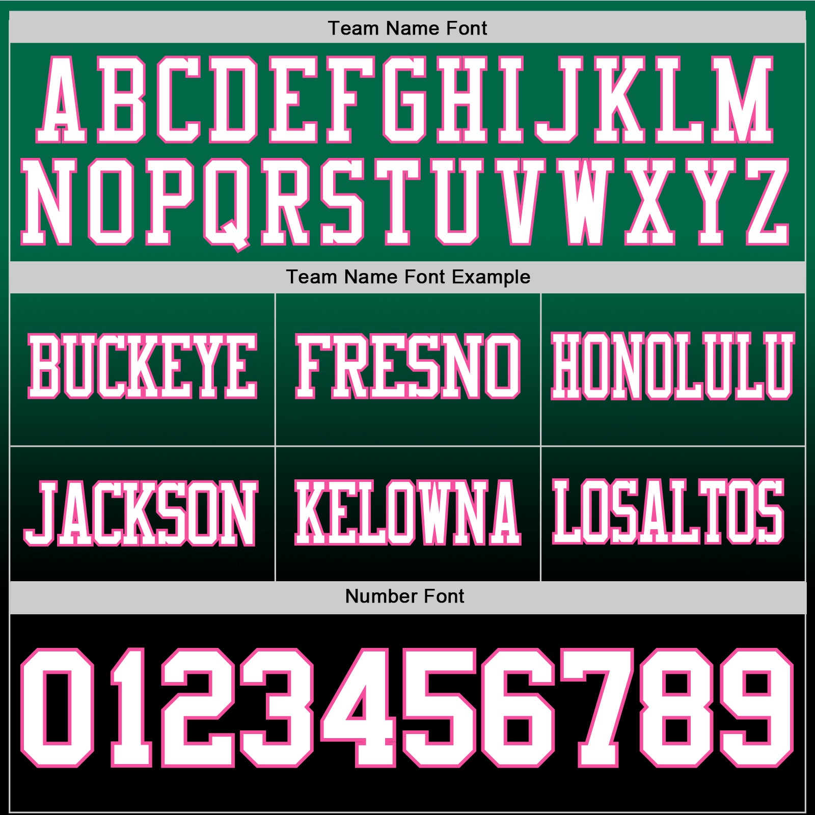 Custom Kelly Green White Black-Pink Authentic Fade Fashion Football Jersey view 3