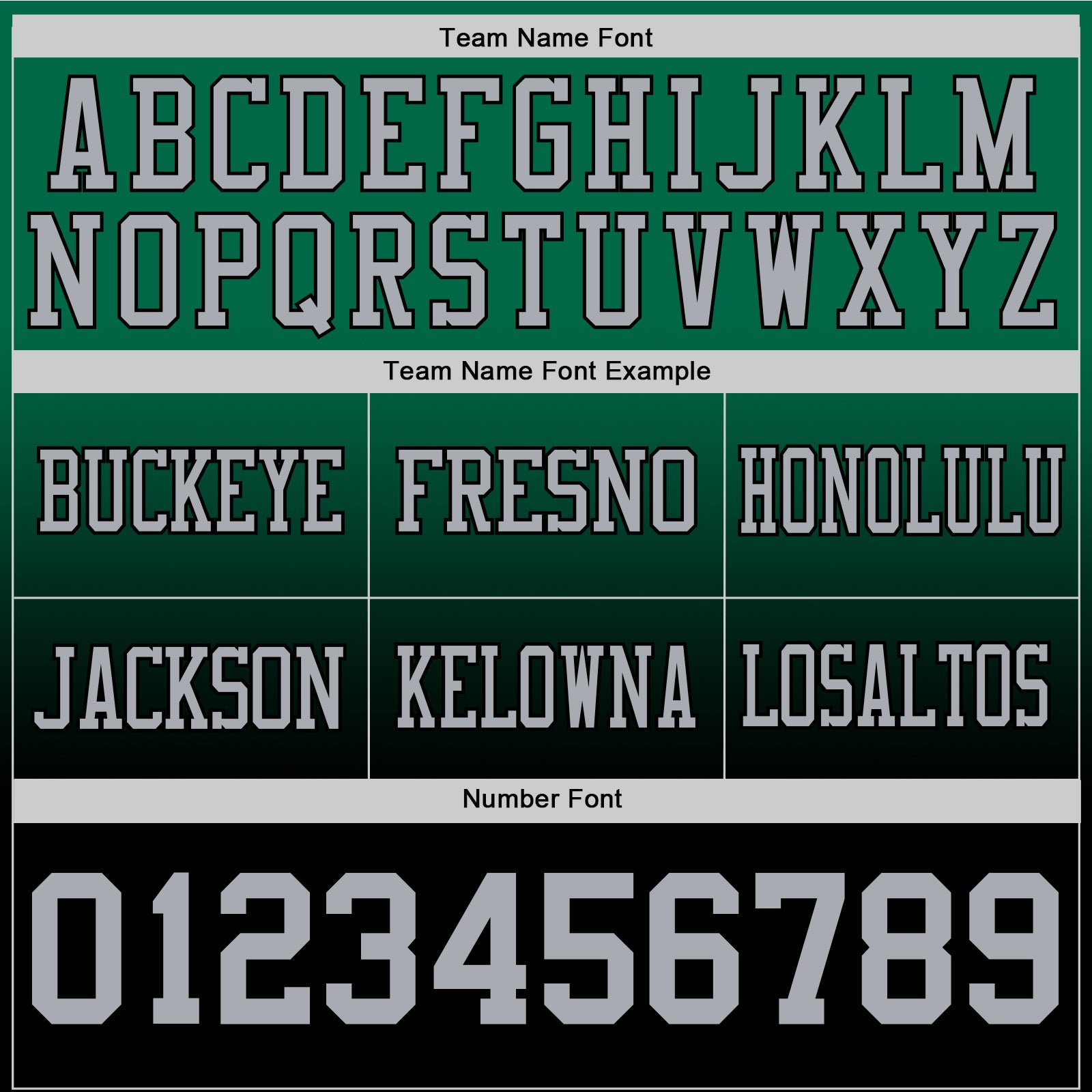 Custom Kelly Green Gray-Black Authentic Fade Fashion Football Jersey view 3