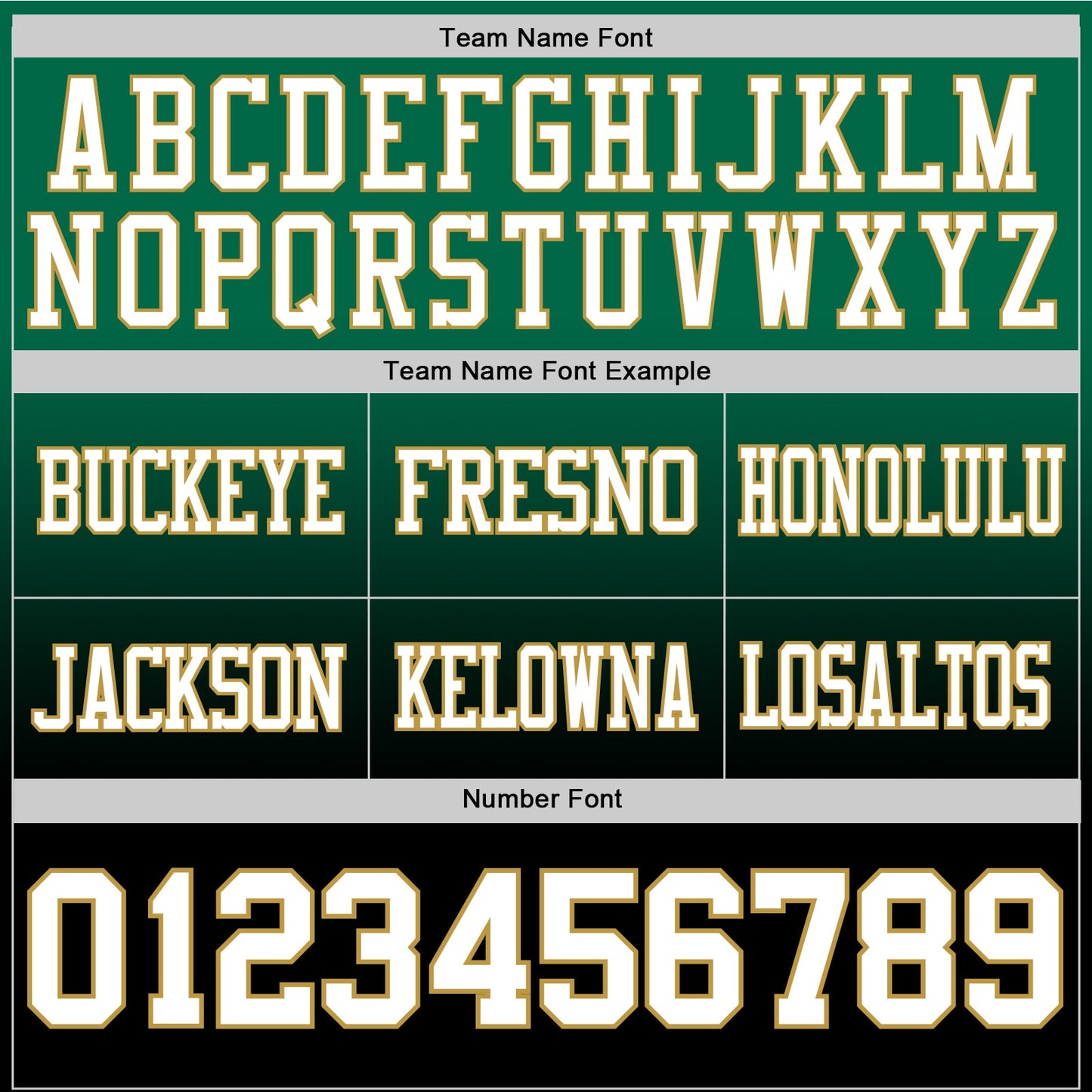 Custom Kelly Green White Black-Old Gold Authentic Fade Fashion Football Jersey view 3