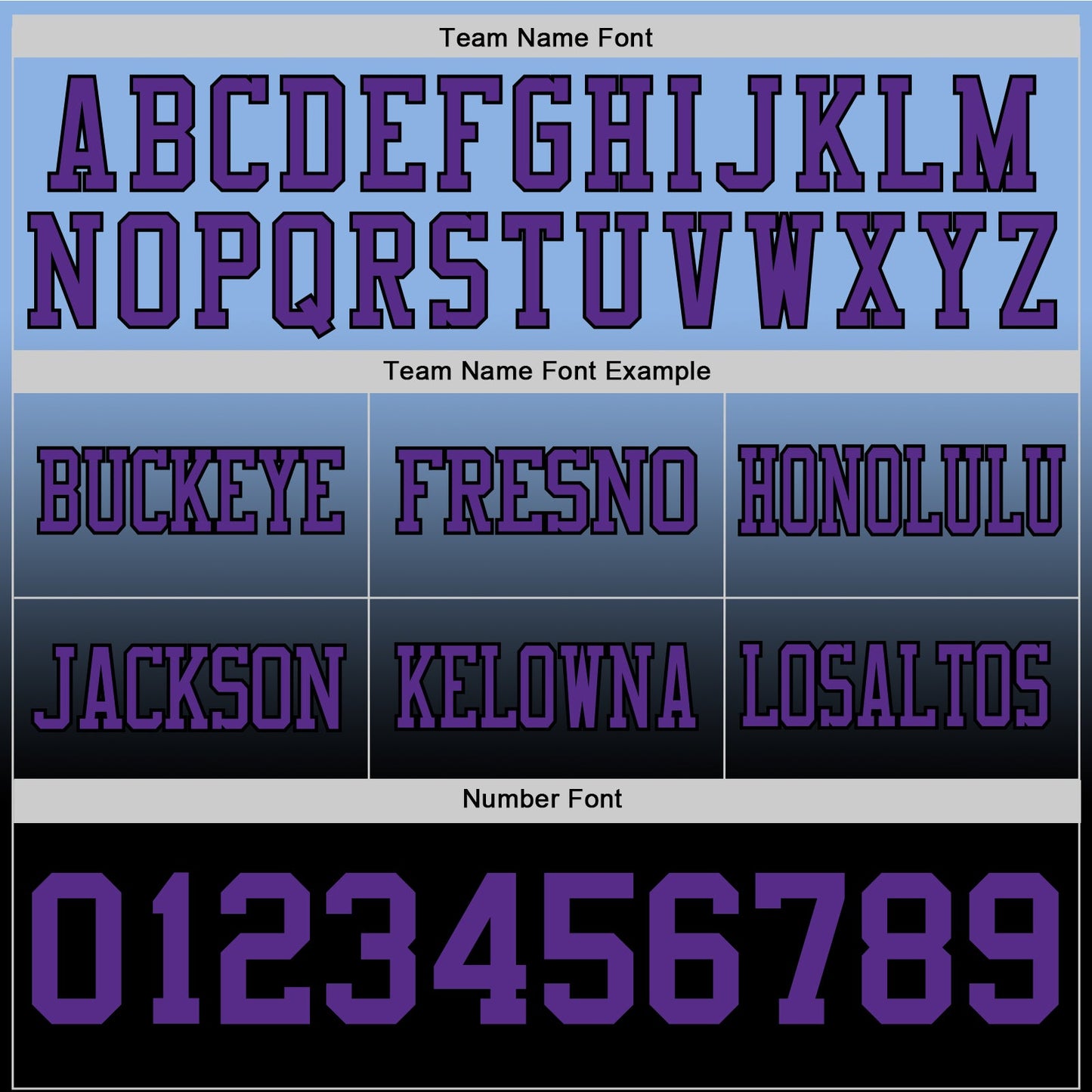Custom Light Blue Purple-Black Authentic Fade Fashion Football Jersey view 3