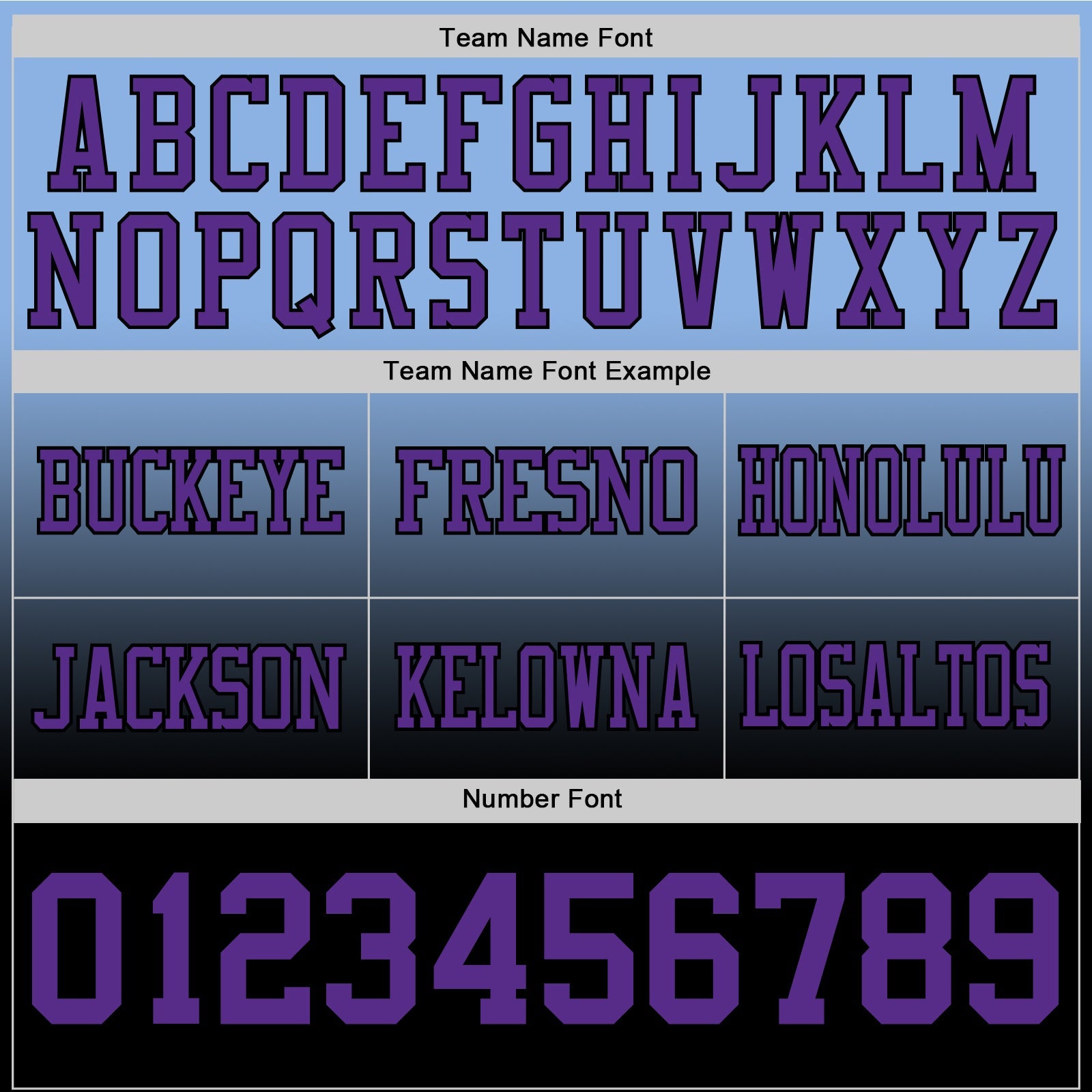 Custom Light Blue Purple-Black Authentic Fade Fashion Football Jersey view 3