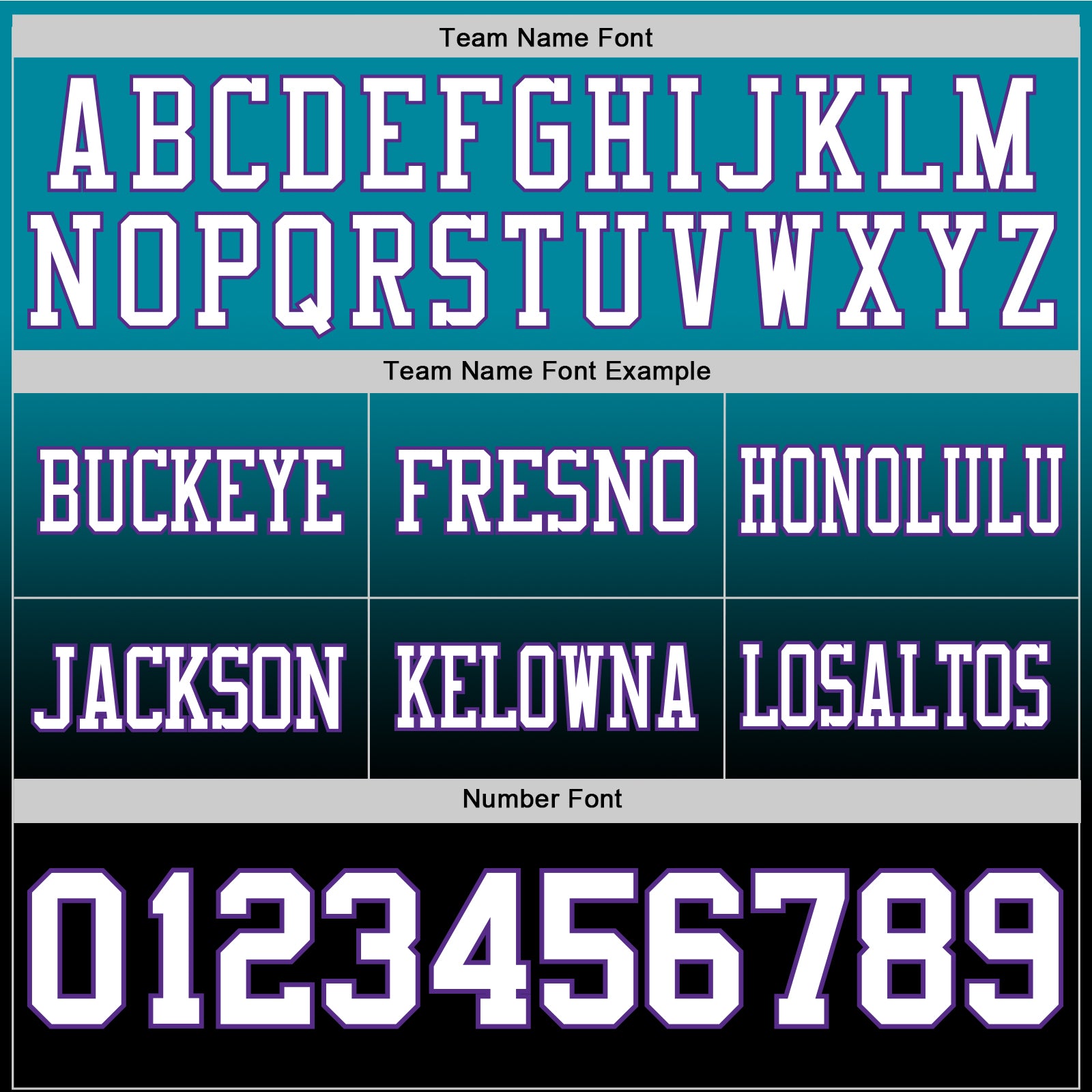Custom Teal White Black-Purple Authentic Fade Fashion Football Jersey view 3