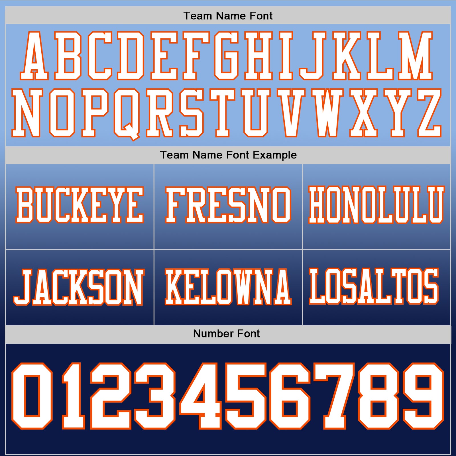 Custom Light Blue White Navy-Orange Authentic Fade Fashion Football Jersey view 3