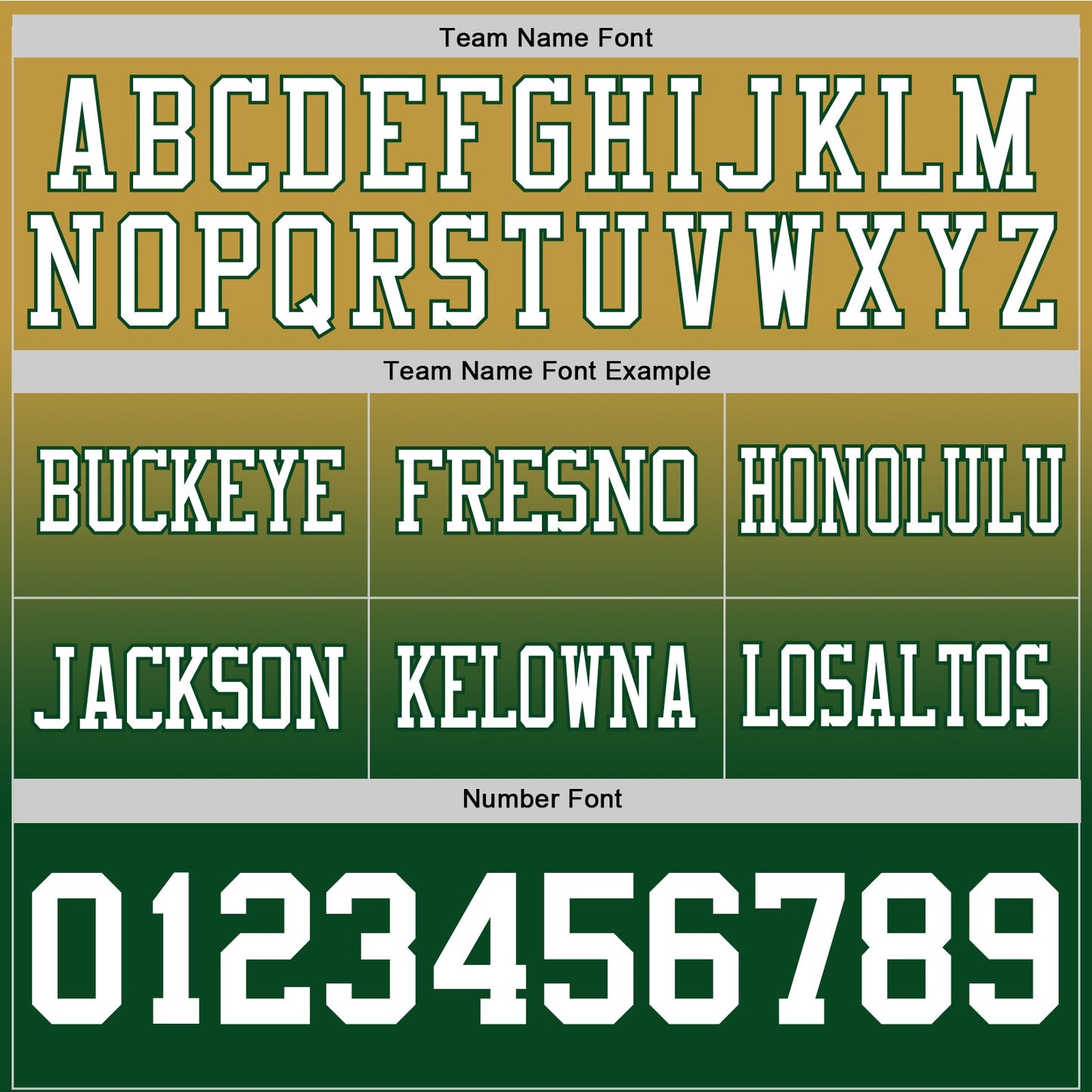 Custom Old Gold White-Green Authentic Fade Fashion Football Jersey view 3