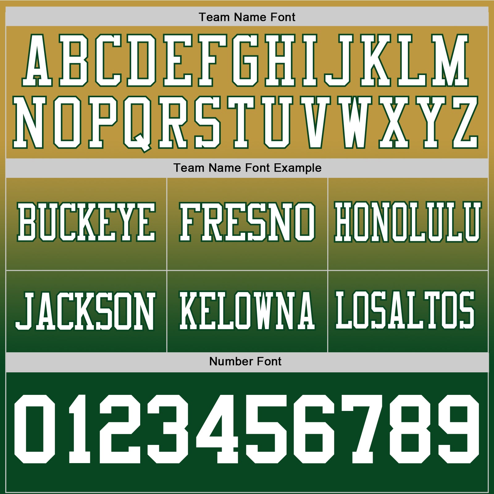 Custom Old Gold White-Green Authentic Fade Fashion Football Jersey view 3