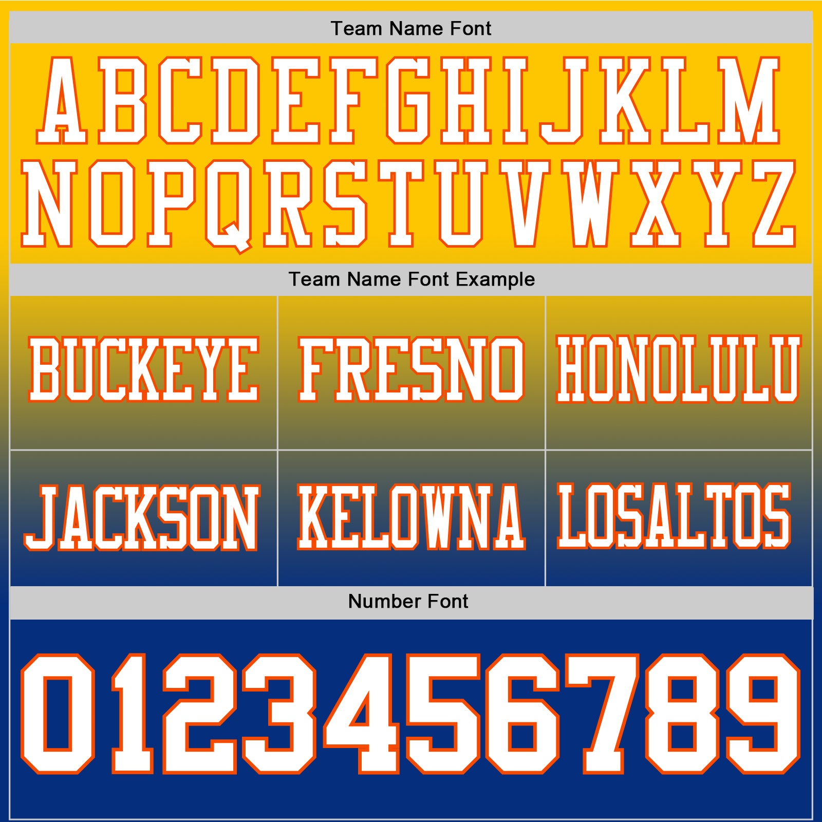 Custom Yellow White Royal-Orange Authentic Fade Fashion Football Jersey view 3