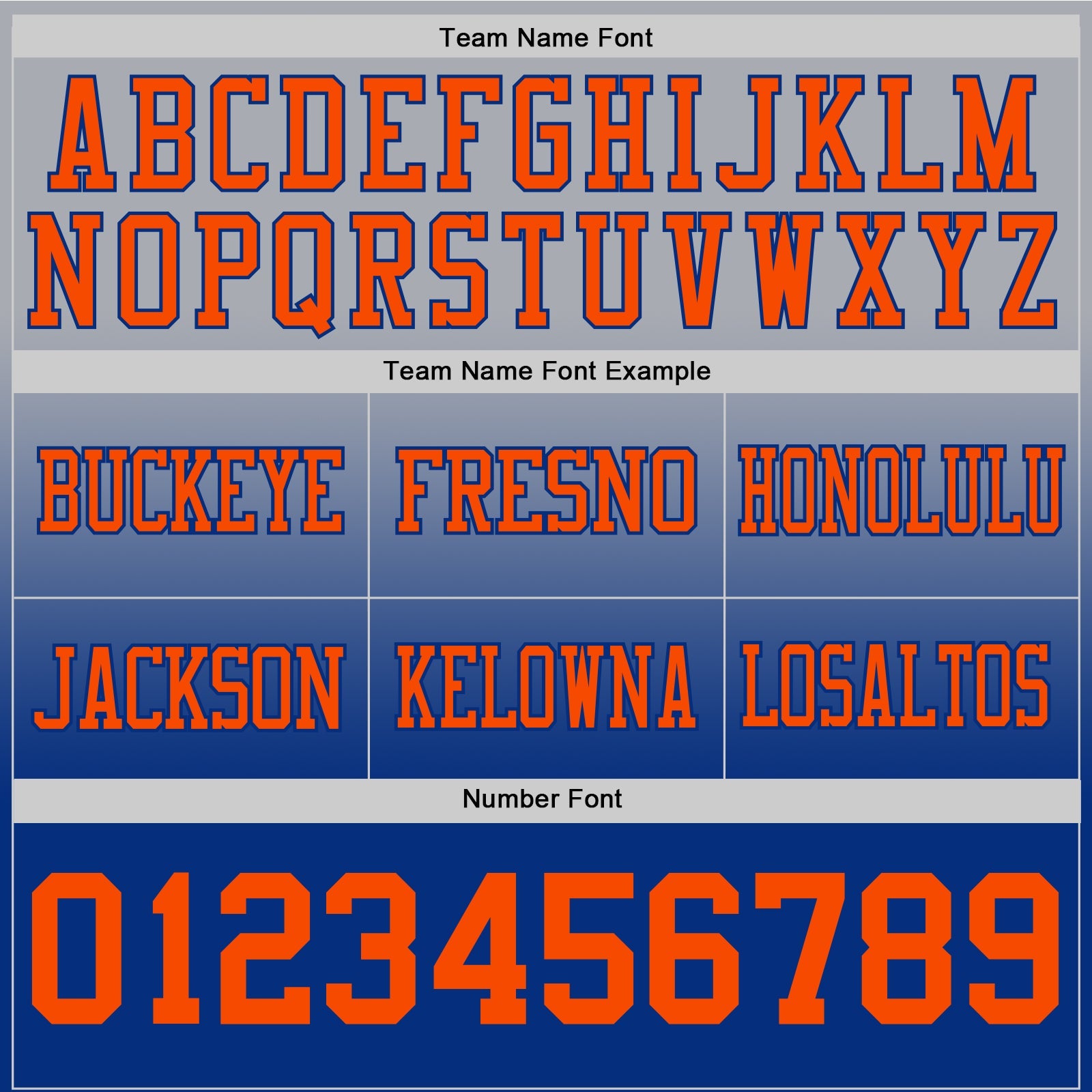 Custom Gray Orange-Royal Authentic Fade Fashion Football Jersey view 3