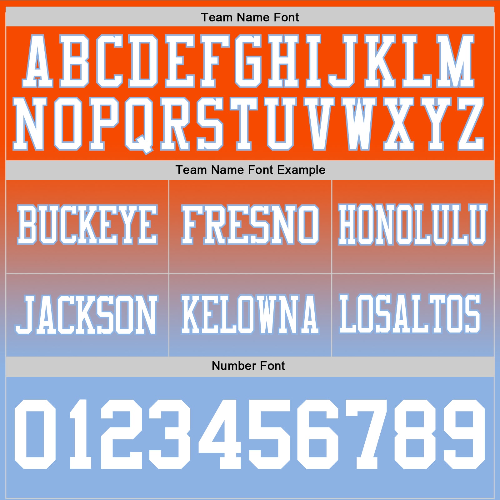 Custom Orange White-Light Blue Authentic Fade Fashion Football Jersey view 3