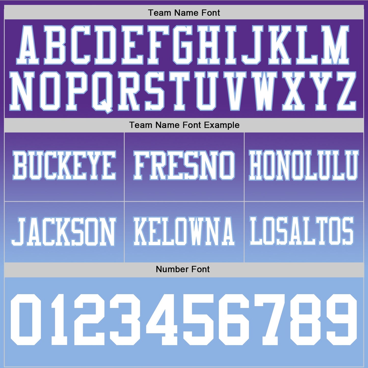 Custom Purple White-Light Blue Authentic Fade Fashion Football Jersey view 3