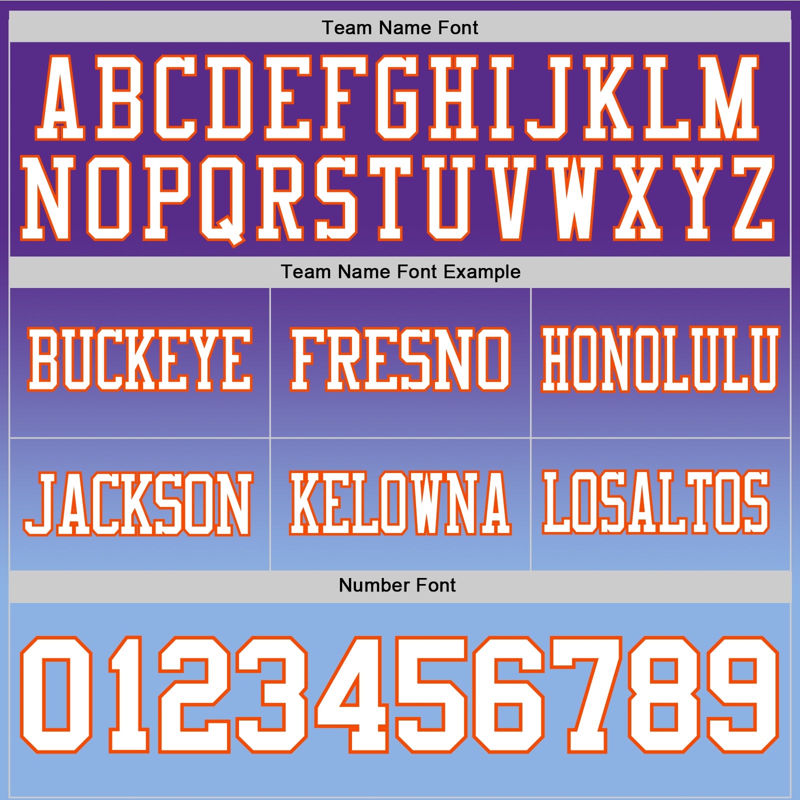 Custom Purple White Light Blue-Orange Authentic Fade Fashion Football Jersey view 3