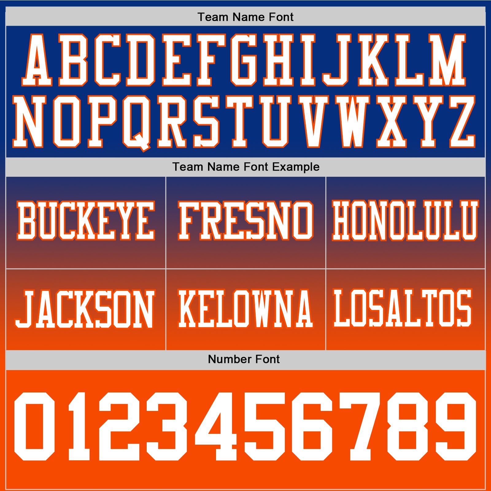 Custom Royal White-Orange Authentic Fade Fashion Football Jersey view 3